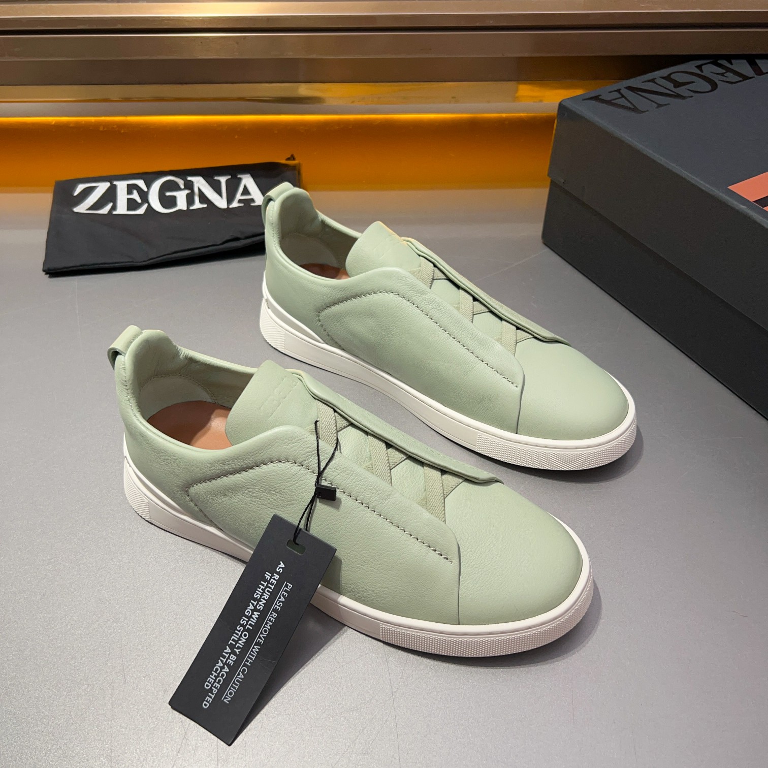 370Ermenegildo Zegna Ermenegildo Zegna Piel lisa Zapatillas bajas TIZIANOLas zapatillas bajas Tizian