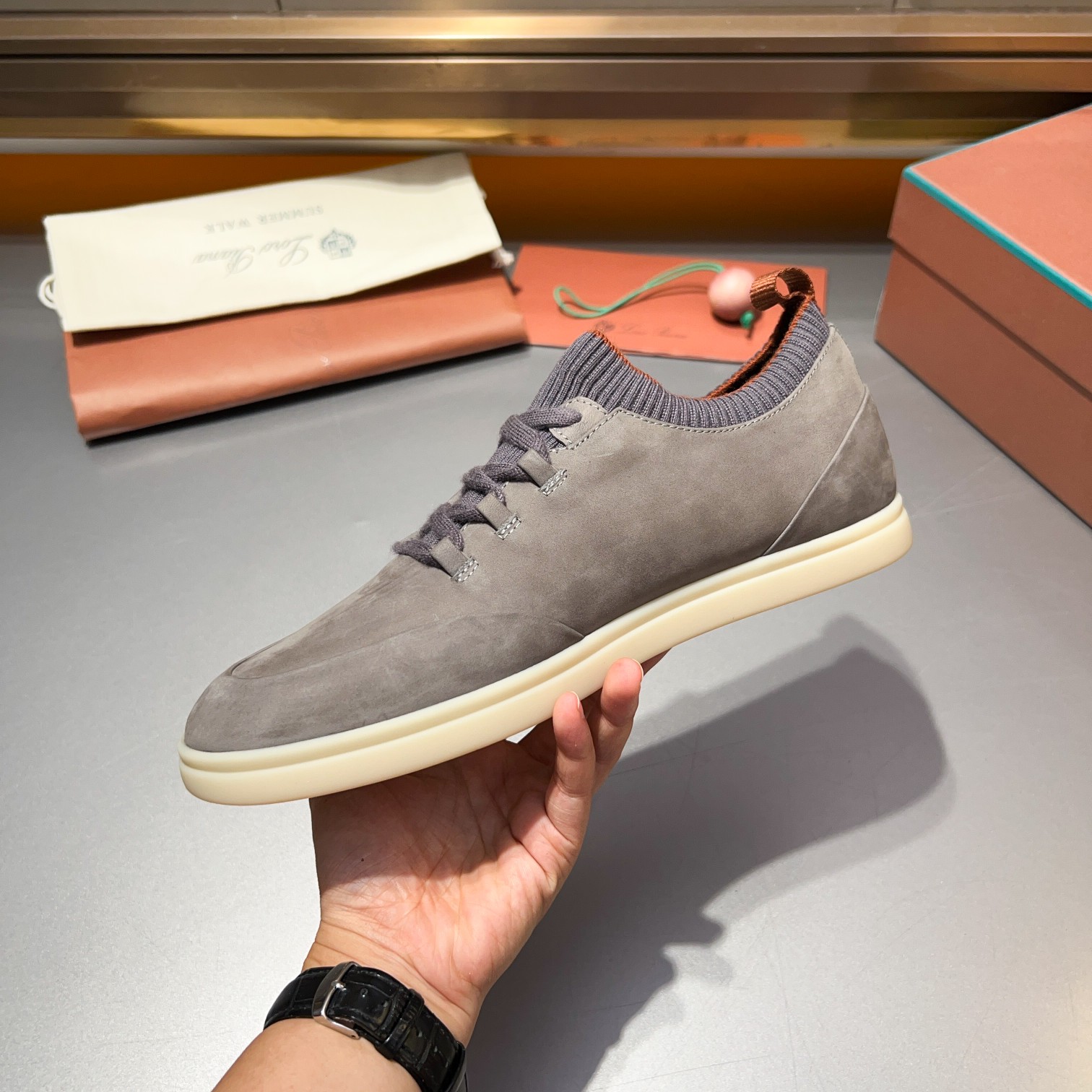 LP Home Nuevos Productos Loro Pian* Noyo* Flutterby Soho Walk Men's Sneakers Precio Oficial RMB , Es