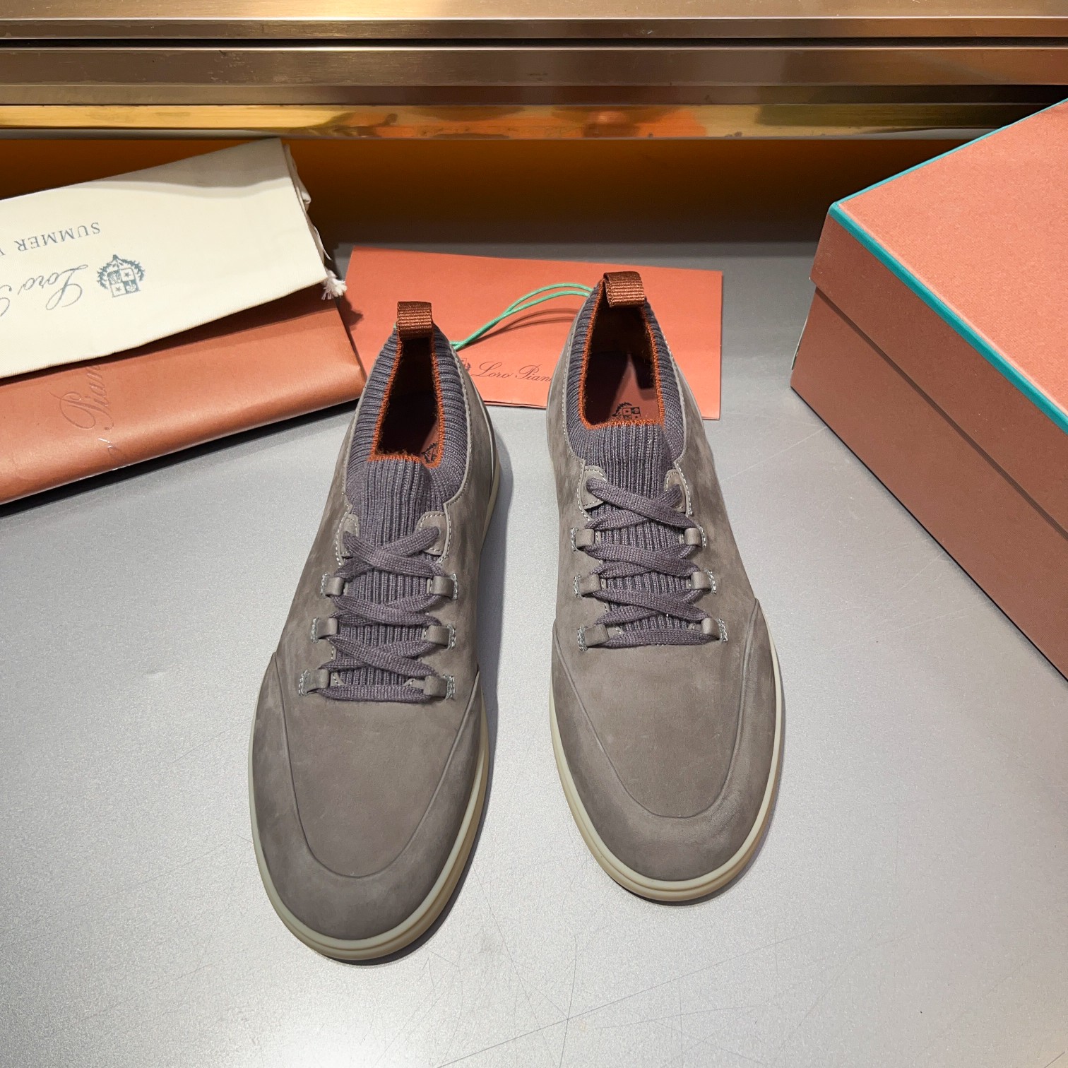 LP Home Nuevos Productos Loro Pian* Noyo* Flutterby Soho Walk Men's Sneakers Precio Oficial RMB , Es