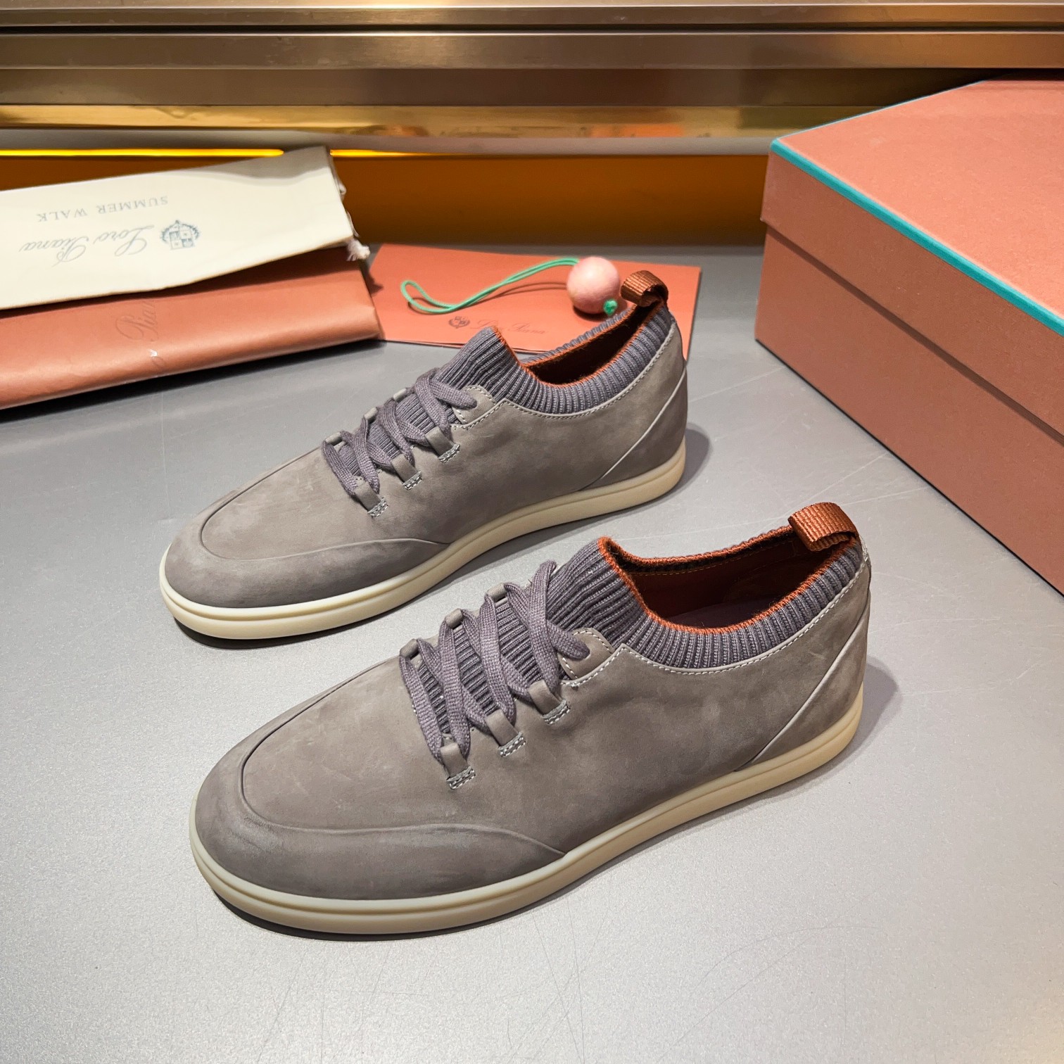 LP Home Nuevos Productos Loro Pian* Noyo* Flutterby Soho Walk Men's Sneakers Precio Oficial RMB , Es