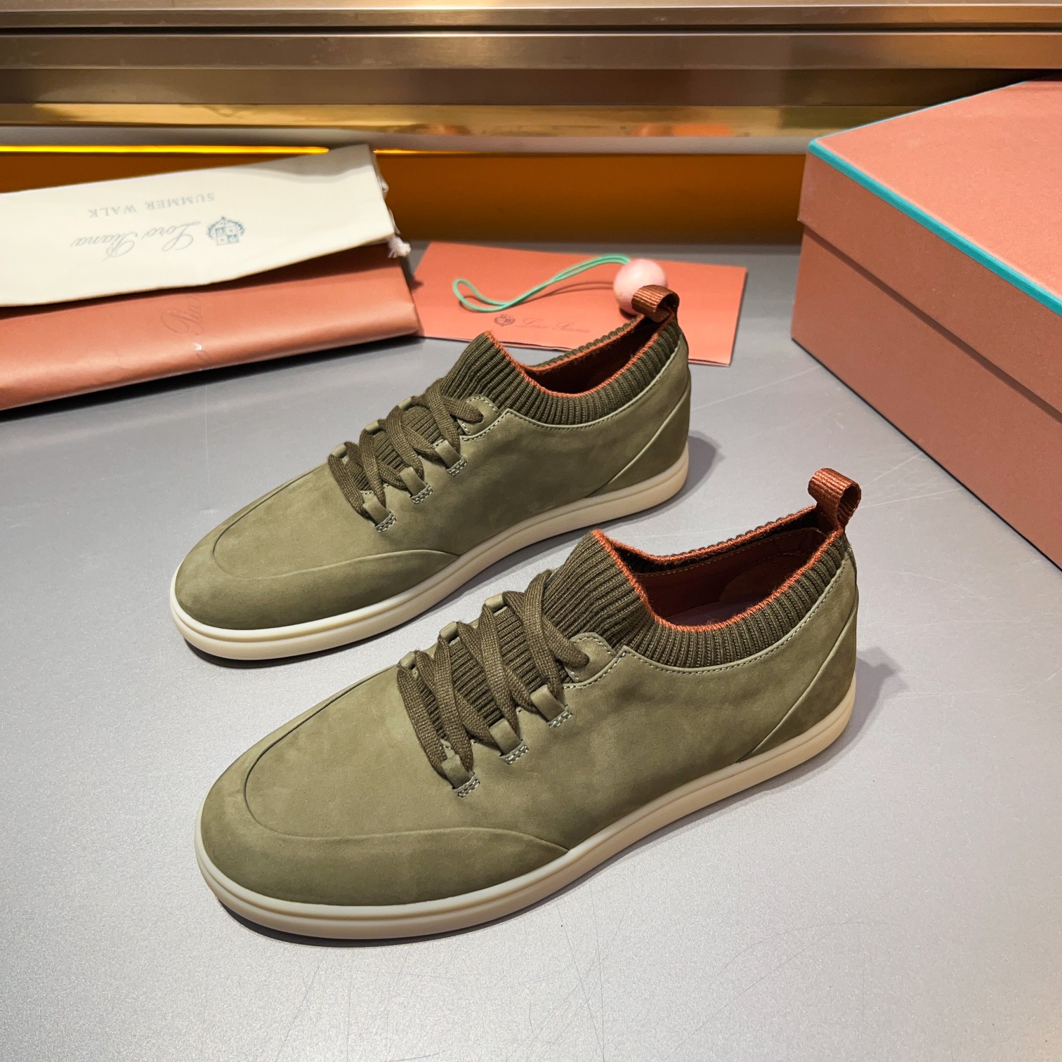 LP Home Nuevos Productos Loro Pian* Noyo* Flutterby Soho Walk Men's Sneakers Precio Oficial RMB , Es