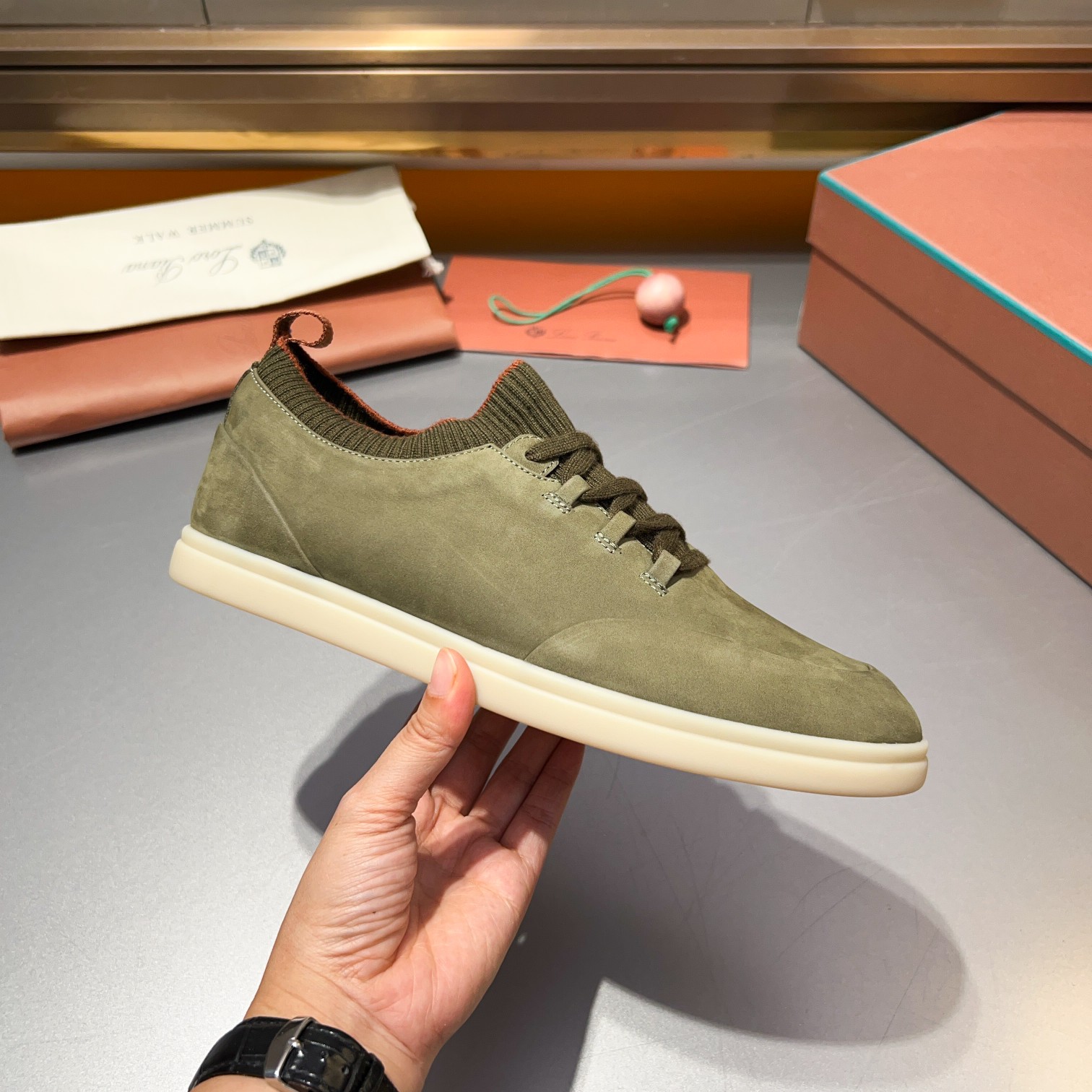 LP Home Nuevos Productos Loro Pian* Noyo* Flutterby Soho Walk Men's Sneakers Precio Oficial RMB , Es