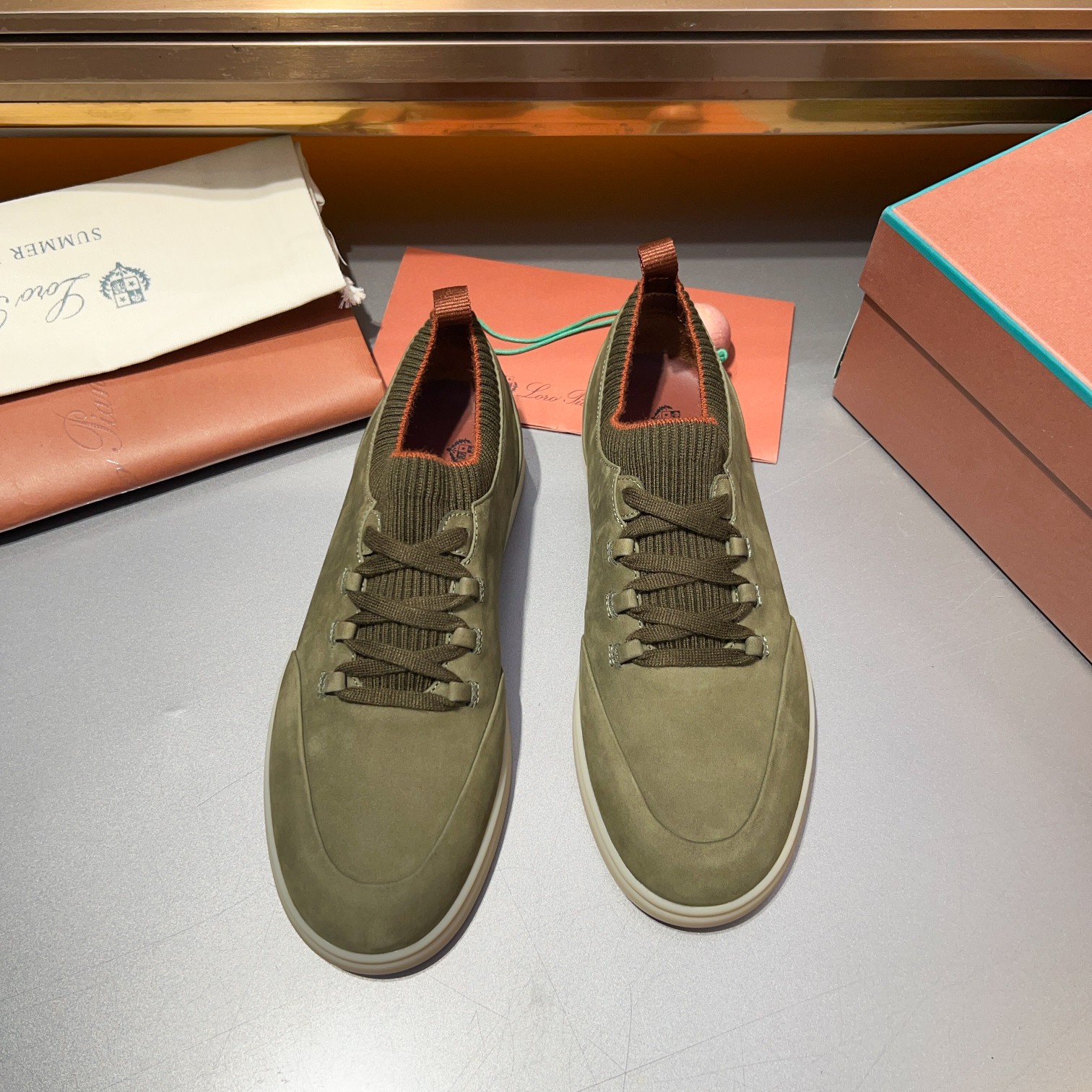 LP Home Nuevos Productos Loro Pian* Noyo* Flutterby Soho Walk Men's Sneakers Precio Oficial RMB , Es