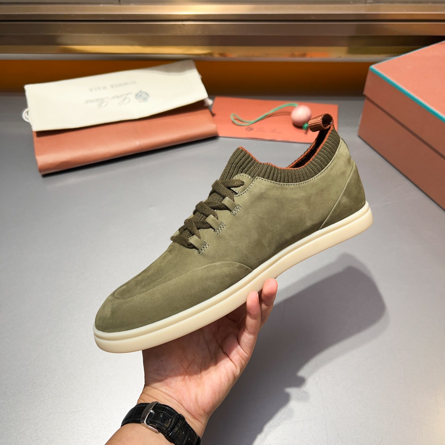 LP Home Nuevos Productos Loro Pian* Noyo* Flutterby Soho Walk Men's Sneakers Precio Oficial RMB , Es