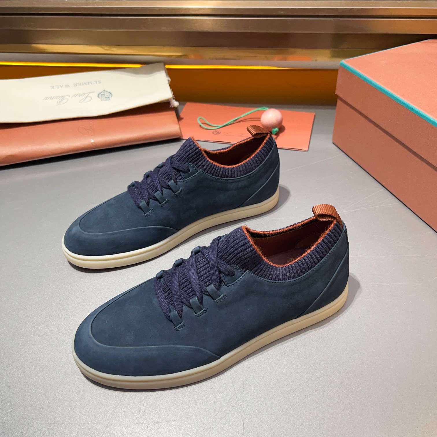 LP Home Nuevos Productos Loro Pian* Noyo* Flutterby Soho Walk Men's Sneakers Precio Oficial RMB , Es