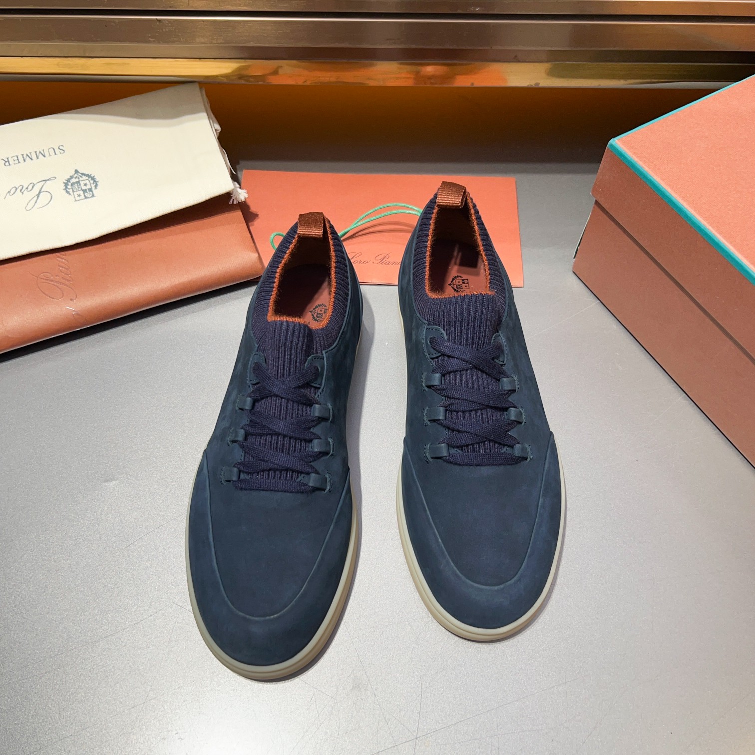 LP Home Nuevos Productos Loro Pian* Noyo* Flutterby Soho Walk Men's Sneakers Precio Oficial RMB , Es