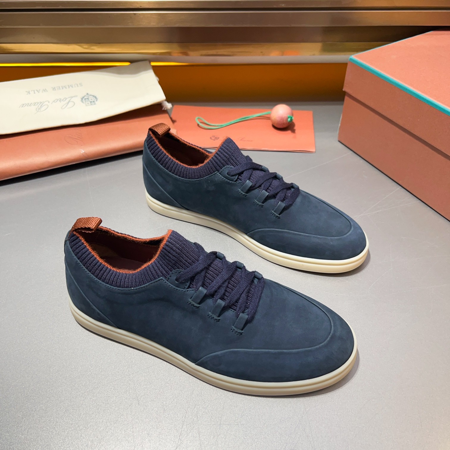 LP Home Nuevos Productos Loro Pian* Noyo* Flutterby Soho Walk Men's Sneakers Precio Oficial RMB , Es