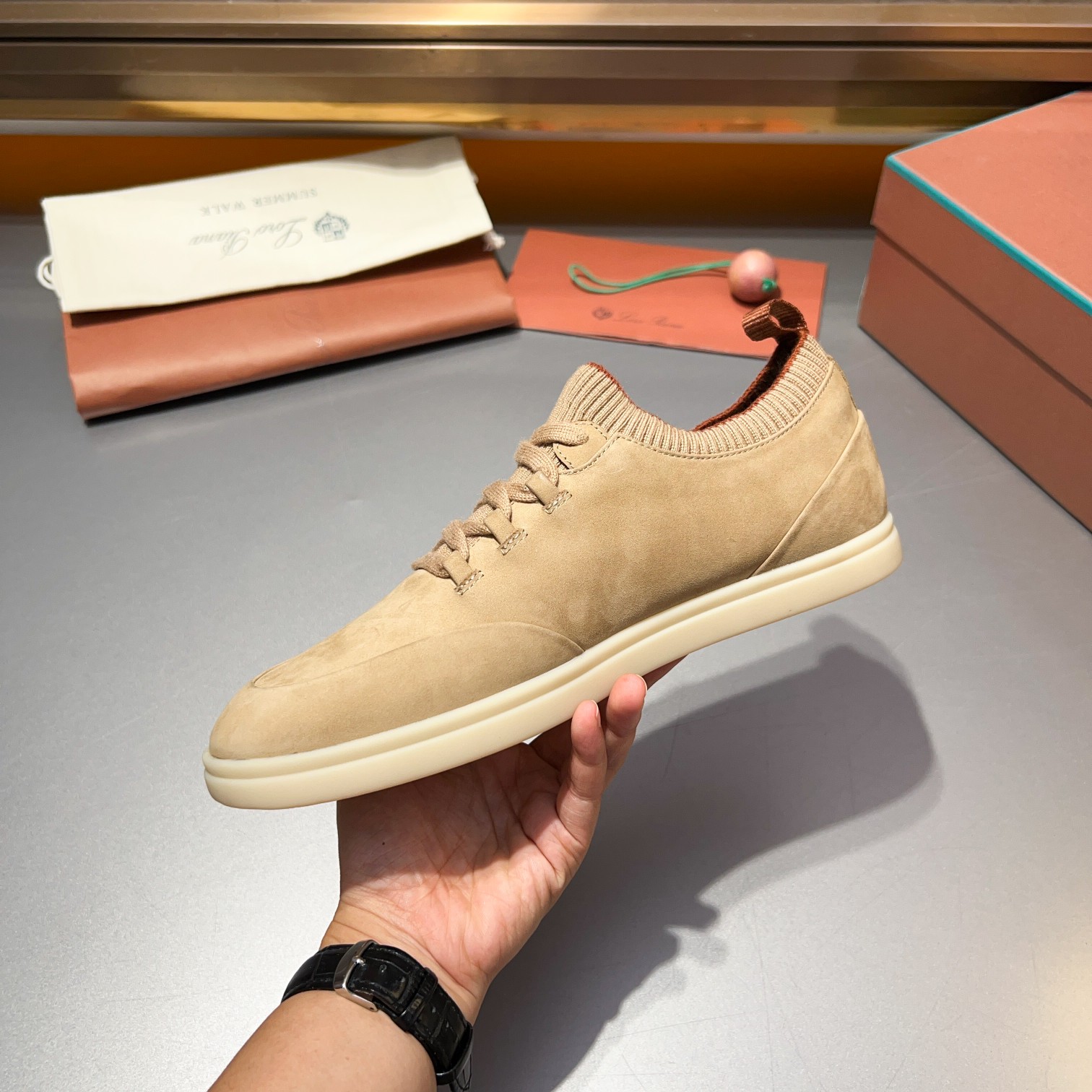 LP Home Nuevos Productos Loro Pian* Noyo* Flutterby Soho Walk Men's Sneakers Precio Oficial RMB , Es