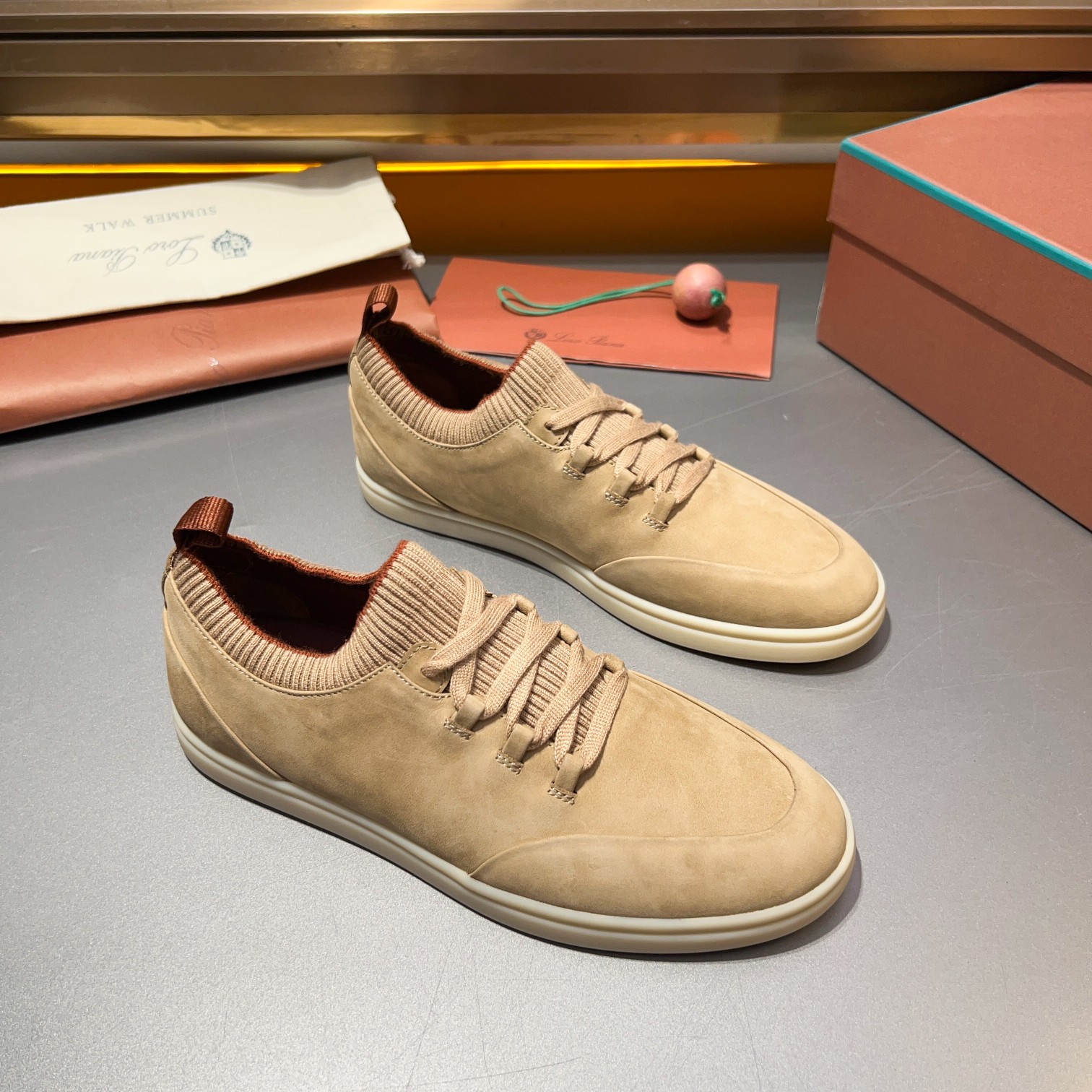 LP Home Nuevos Productos Loro Pian* Noyo* Flutterby Soho Walk Men's Sneakers Precio Oficial RMB , Es