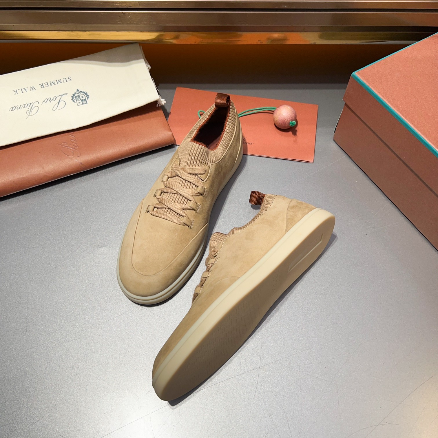 LP Home Nuevos Productos Loro Pian* Noyo* Flutterby Soho Walk Men's Sneakers Precio Oficial RMB , Es
