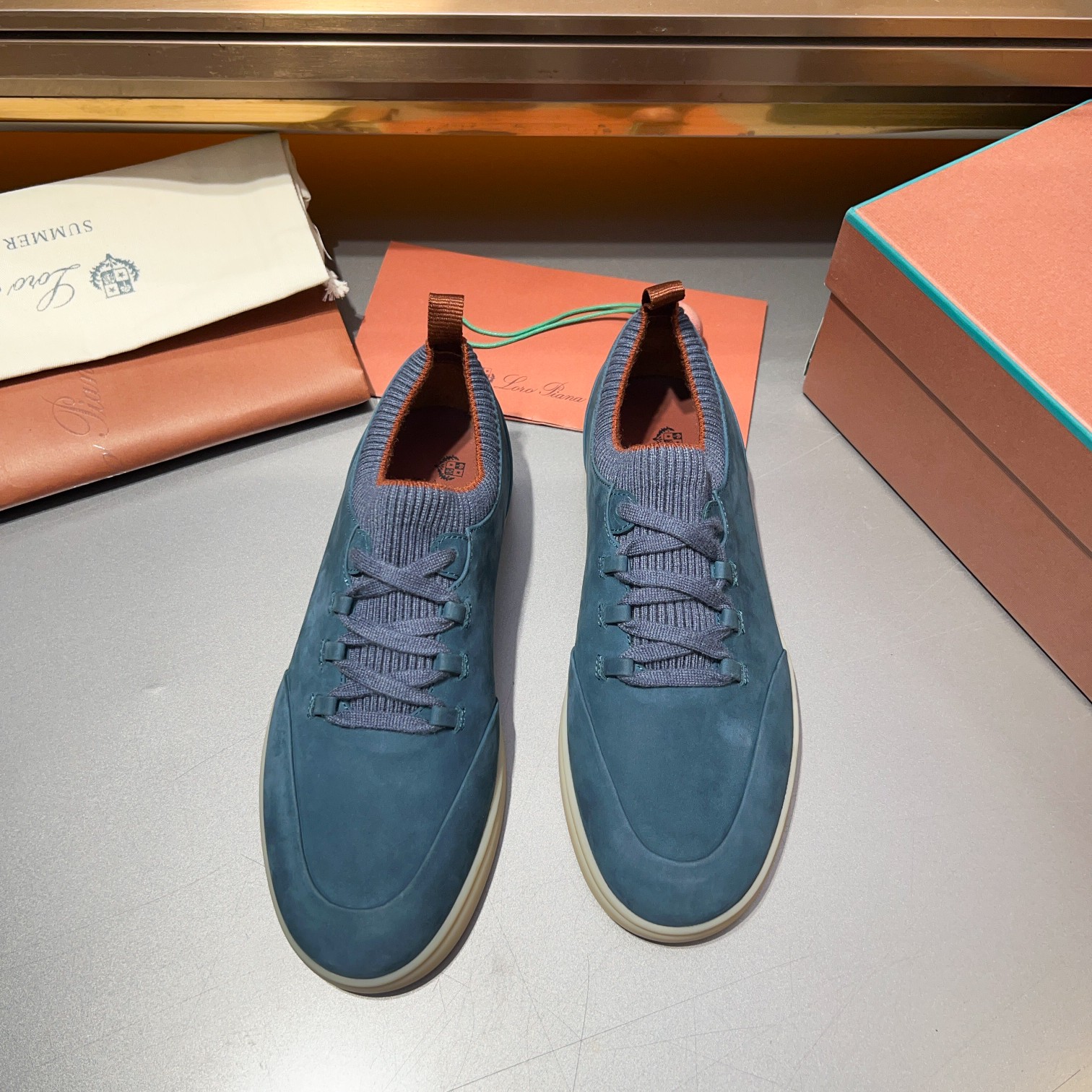 LP Home Nuevos Productos Loro Pian* Noyo* Flutterby Soho Walk Men's Sneakers Precio Oficial RMB , Es