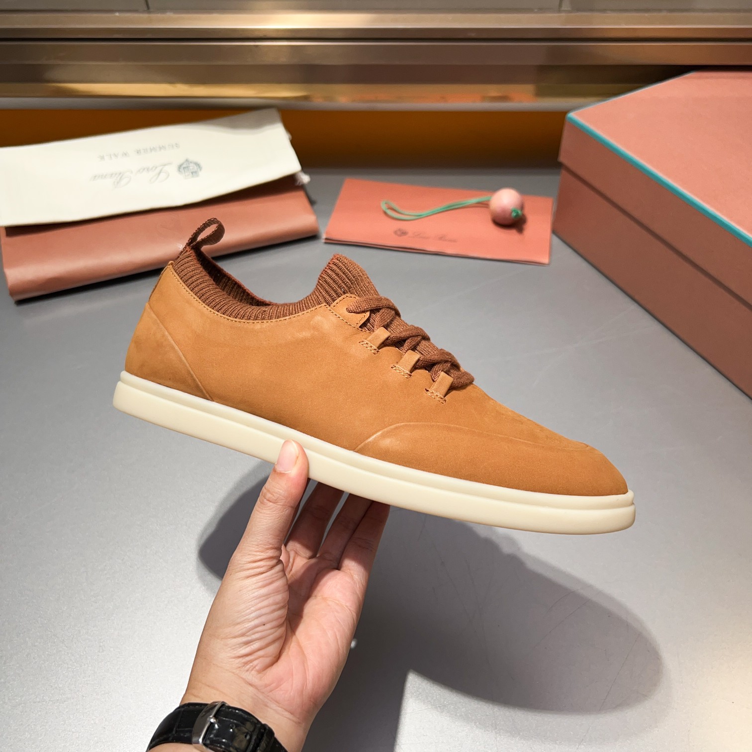 LP Home Nuevos Productos Loro Pian* Noyo* Flutterby Soho Walk Men's Sneakers Precio Oficial RMB , Es