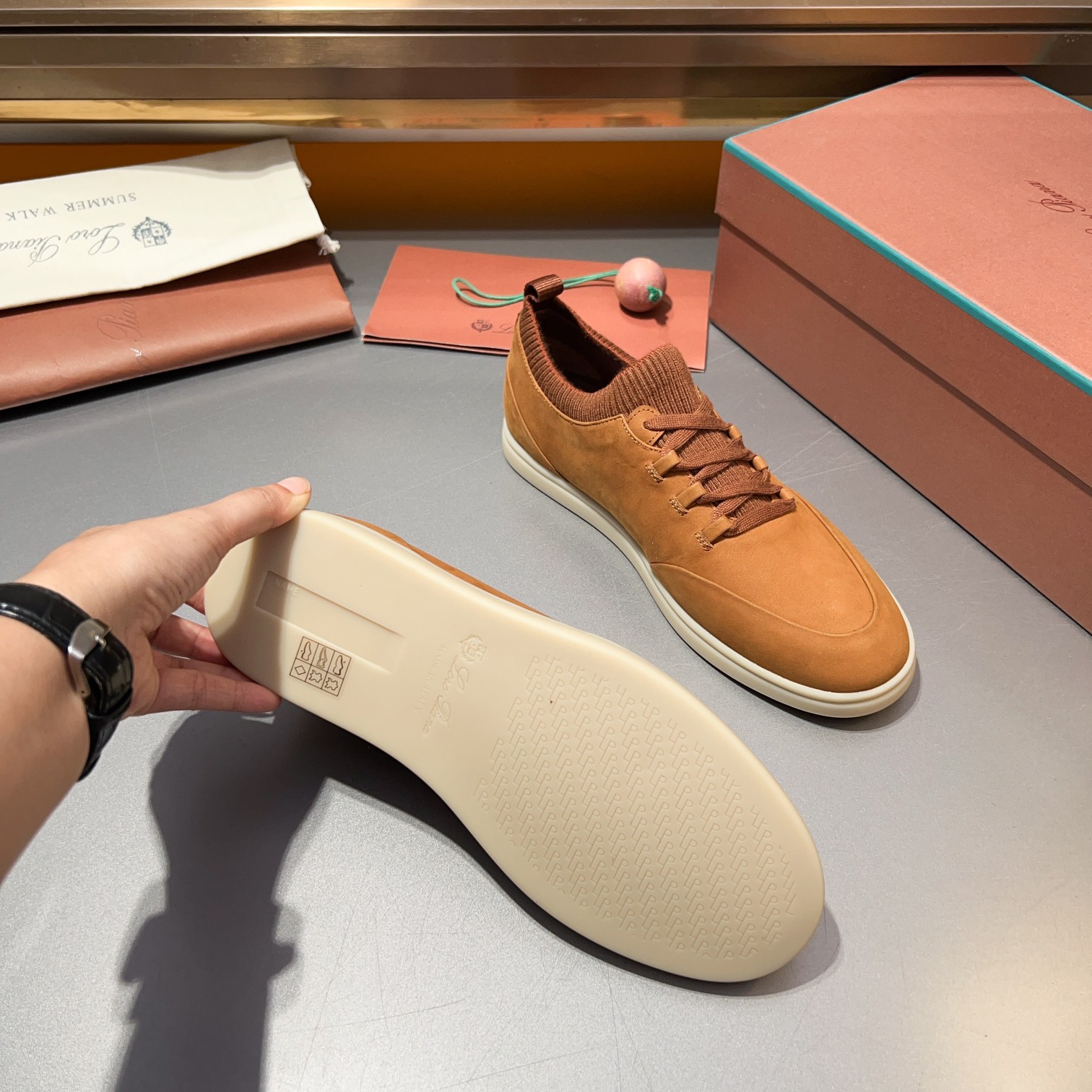 LP Home Nuevos Productos Loro Pian* Noyo* Flutterby Soho Walk Men's Sneakers Precio Oficial RMB , Es