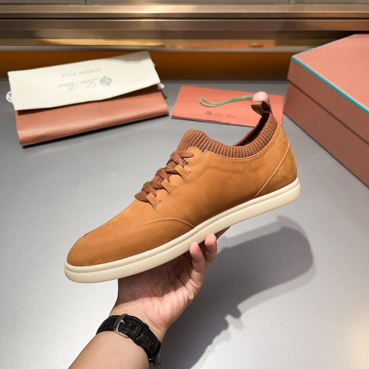 LP Home Nuevos Productos Loro Pian* Noyo* Flutterby Soho Walk Men's Sneakers Precio Oficial RMB , Es