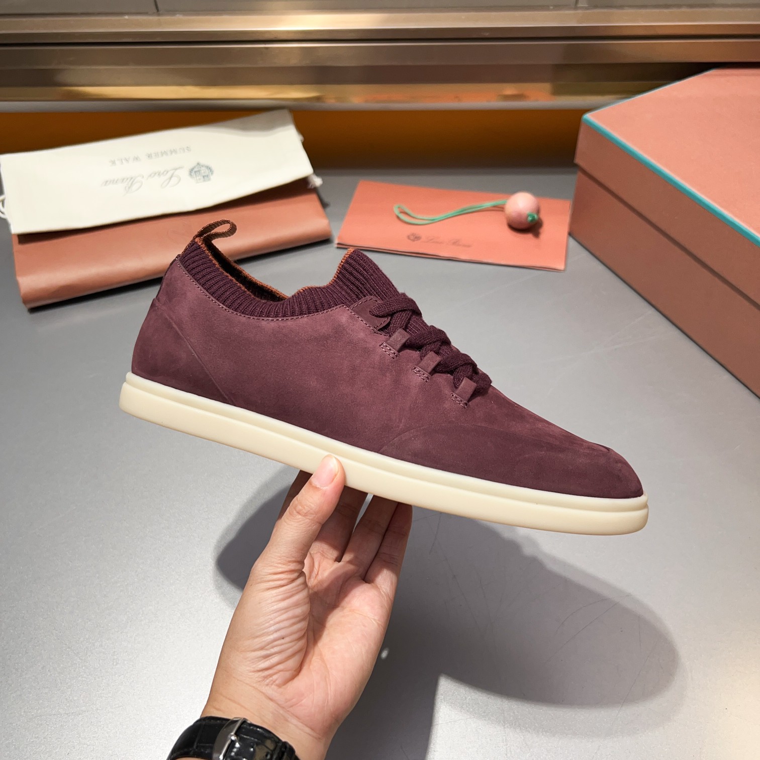 LP Home Nuevos Productos Loro Pian* Noyo* Flutterby Soho Walk Men's Sneakers Precio Oficial RMB , Es
