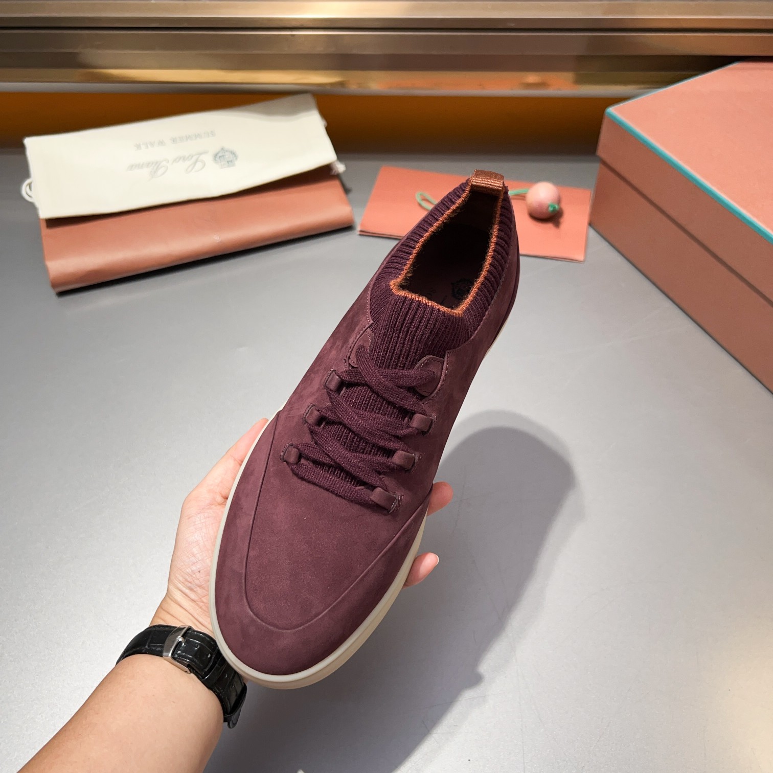 LP Home Nuevos Productos Loro Pian* Noyo* Flutterby Soho Walk Men's Sneakers Precio Oficial RMB , Es