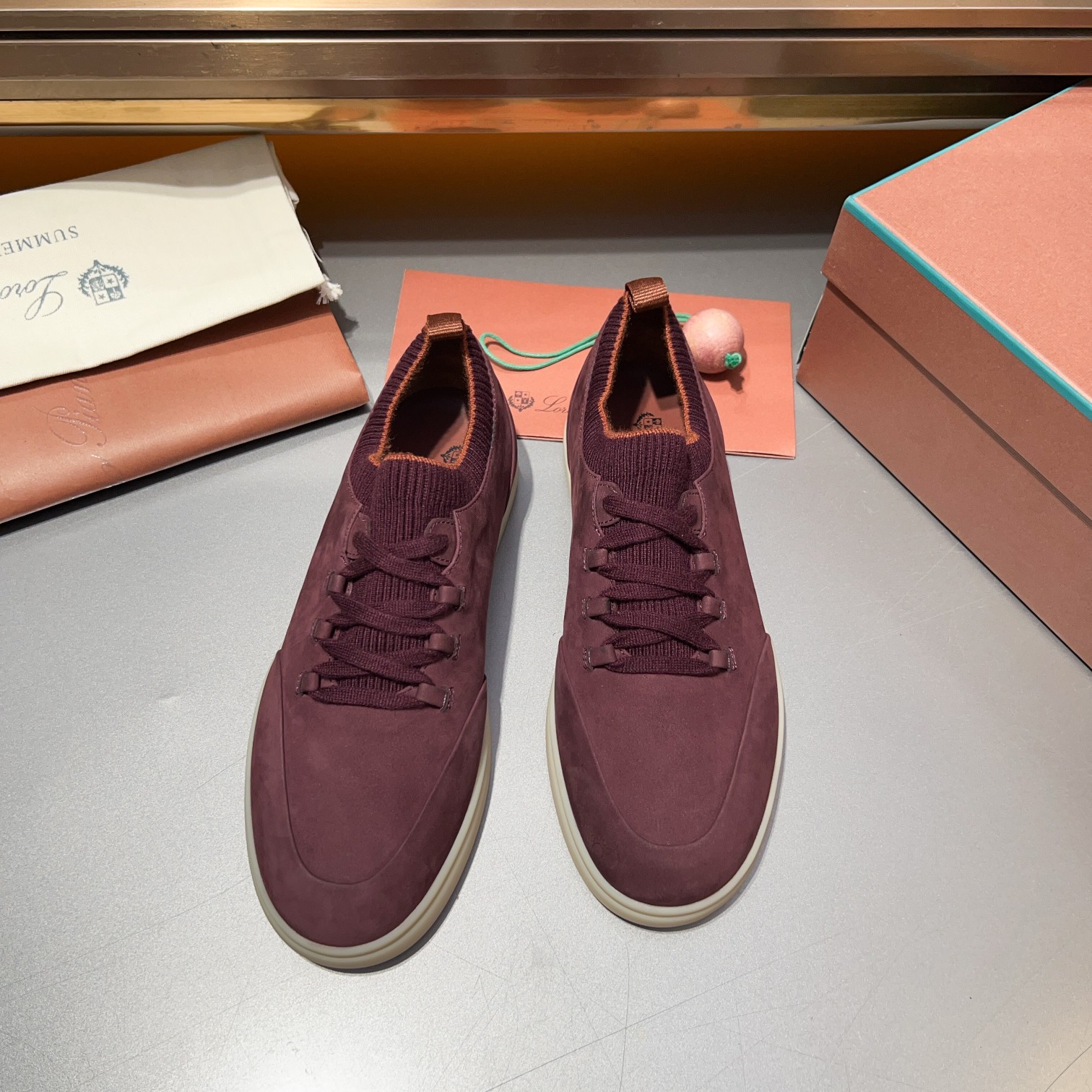 LP Home Nuevos Productos Loro Pian* Noyo* Flutterby Soho Walk Men's Sneakers Precio Oficial RMB , Es