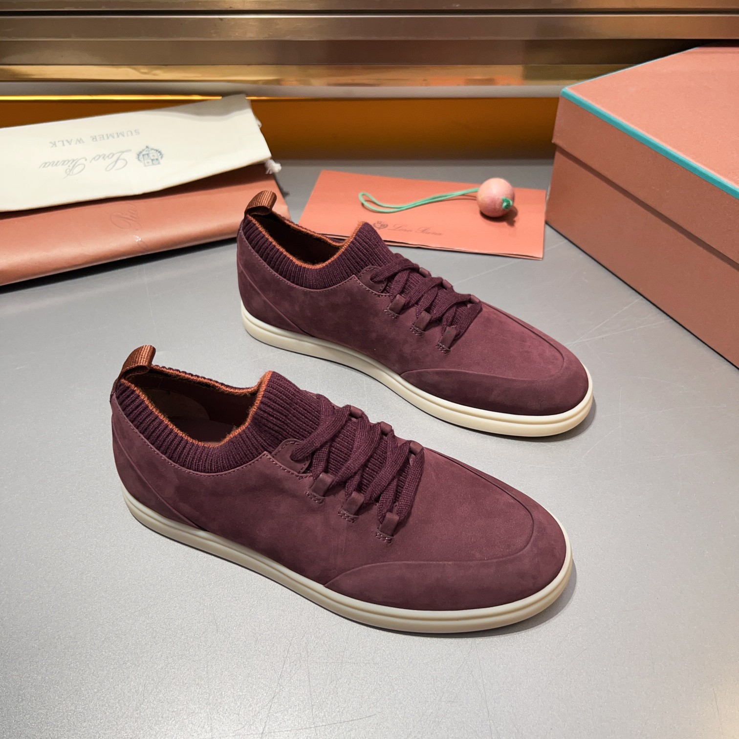 LP Home Nuevos Productos Loro Pian* Noyo* Flutterby Soho Walk Men's Sneakers Precio Oficial RMB , Es