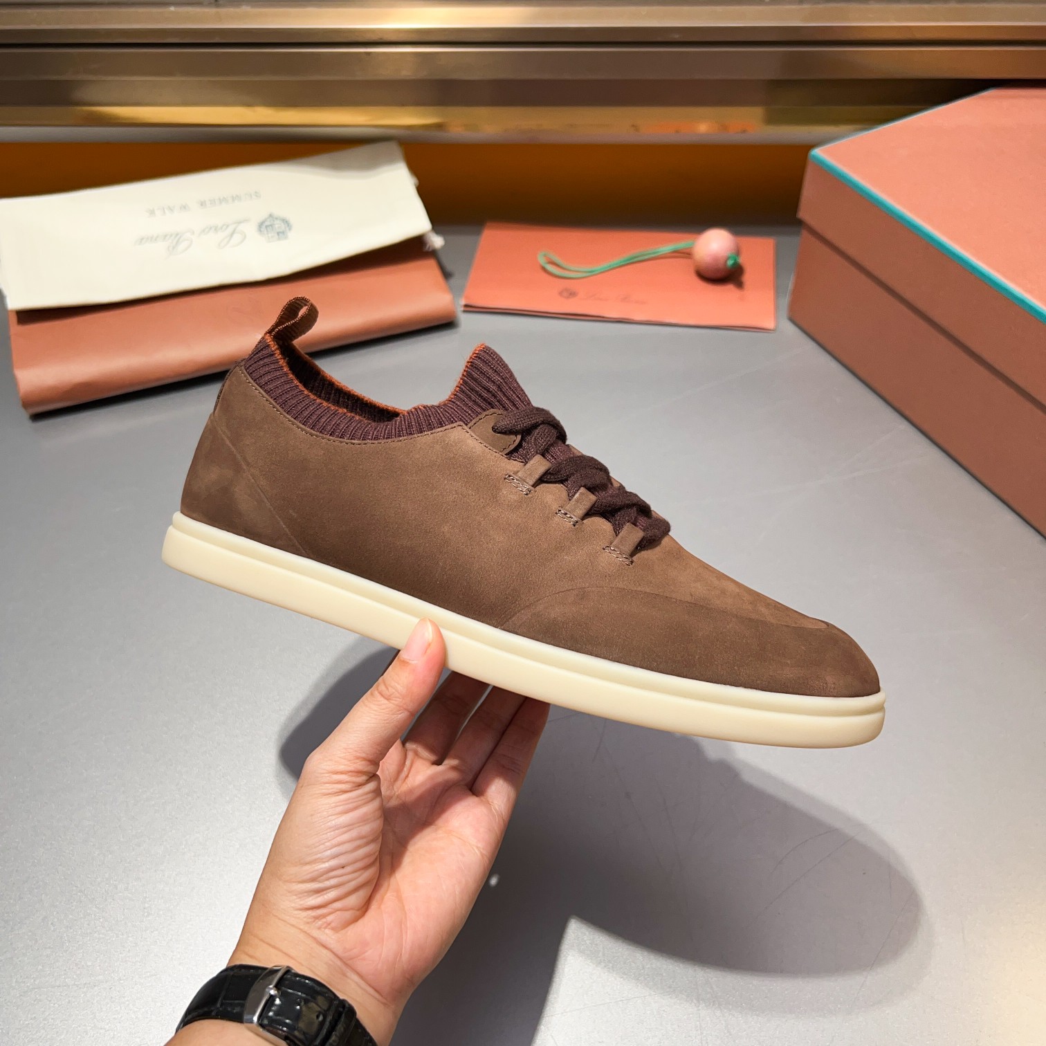 LP Home Nuevos Productos Loro Pian* Noyo* Flutterby Soho Walk Men's Sneakers Precio Oficial RMB , Es