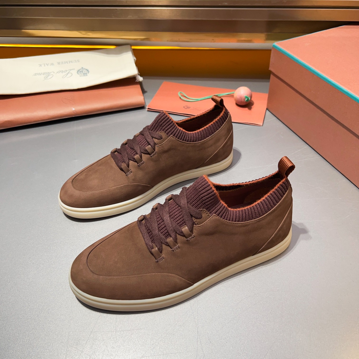 LP Home Nuevos Productos Loro Pian* Noyo* Flutterby Soho Walk Men's Sneakers Precio Oficial RMB , Es