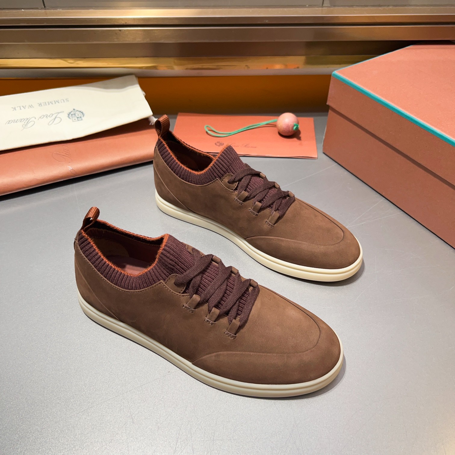 LP Home Nuevos Productos Loro Pian* Noyo* Flutterby Soho Walk Men's Sneakers Precio Oficial RMB , Es