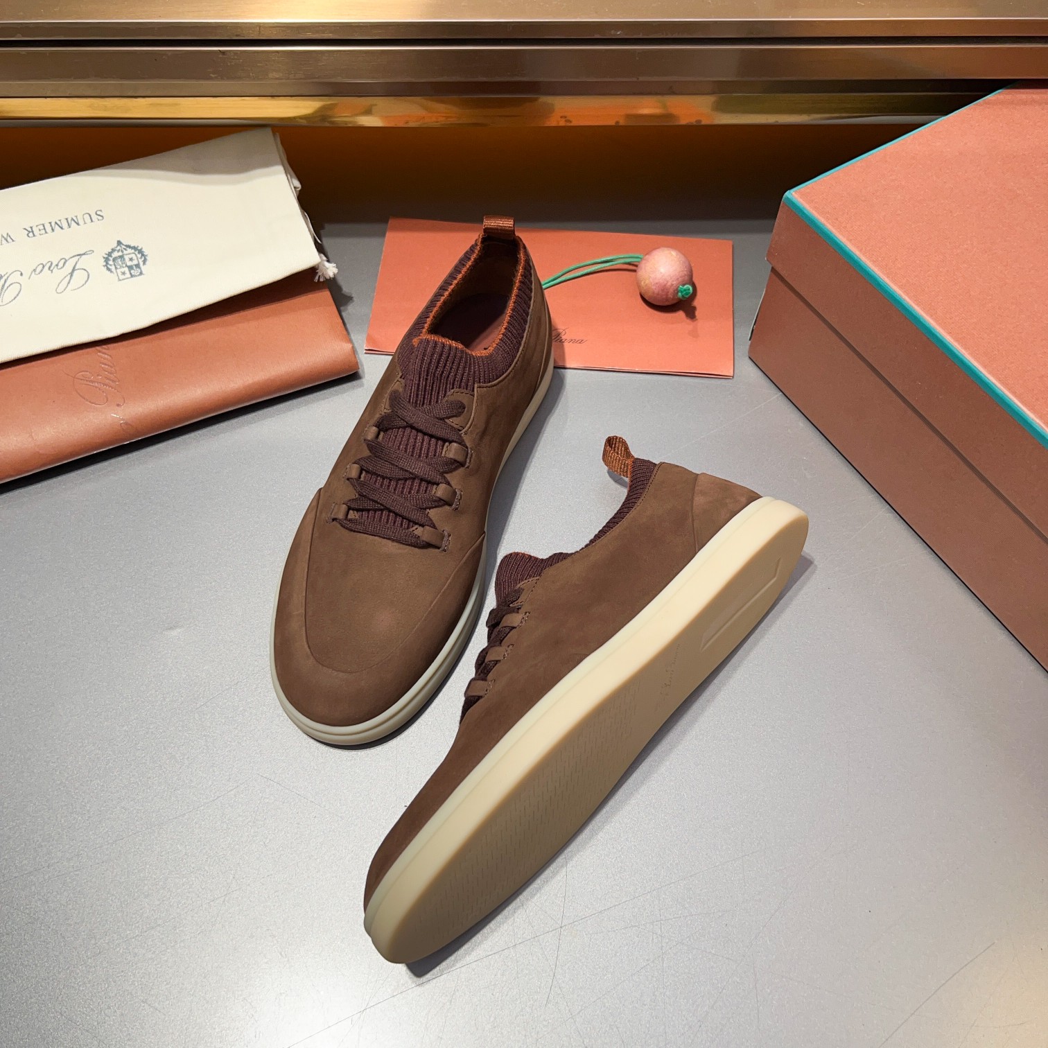 LP Home Nuevos Productos Loro Pian* Noyo* Flutterby Soho Walk Men's Sneakers Precio Oficial RMB , Es