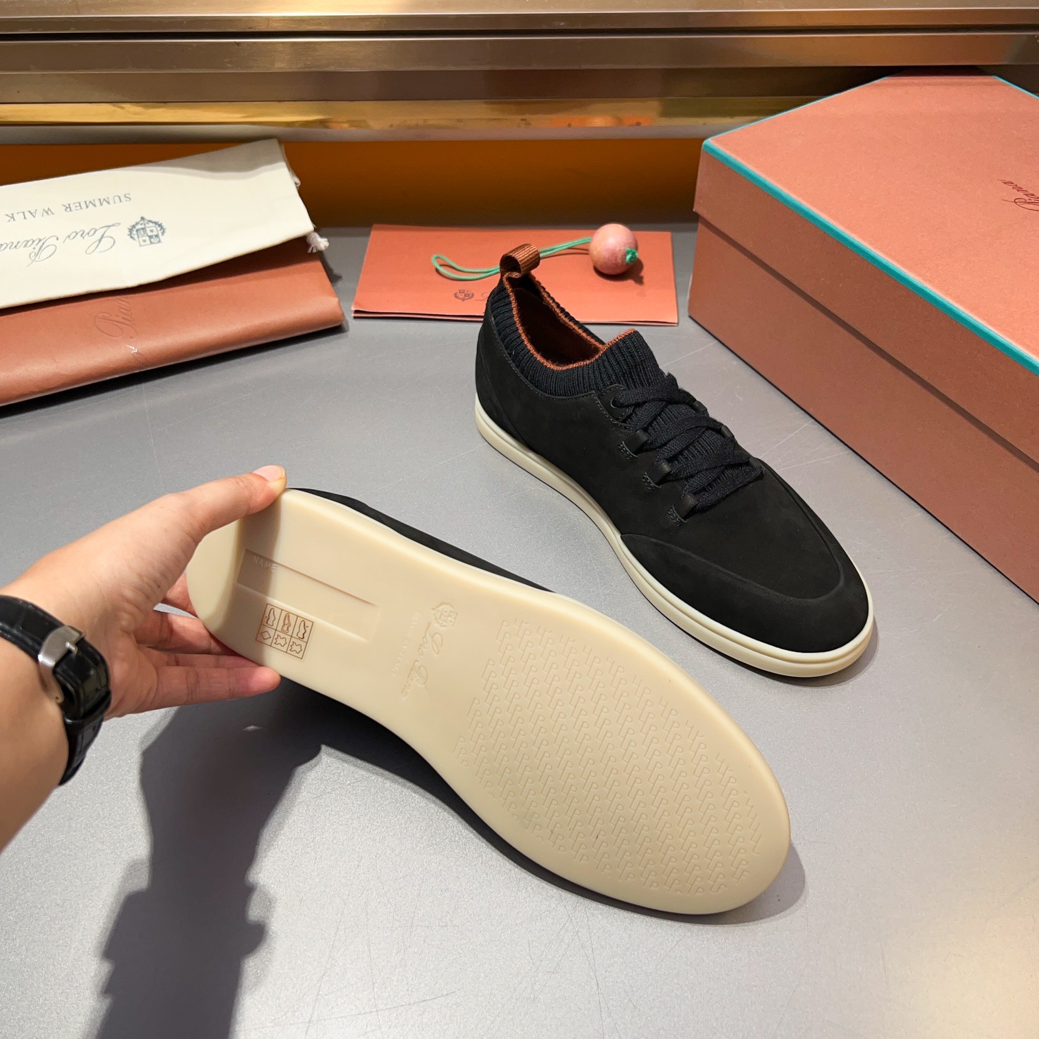 LP Home Nuevos Productos Loro Pian* Noyo* Flutterby Soho Walk Men's Sneakers Precio Oficial RMB , Es