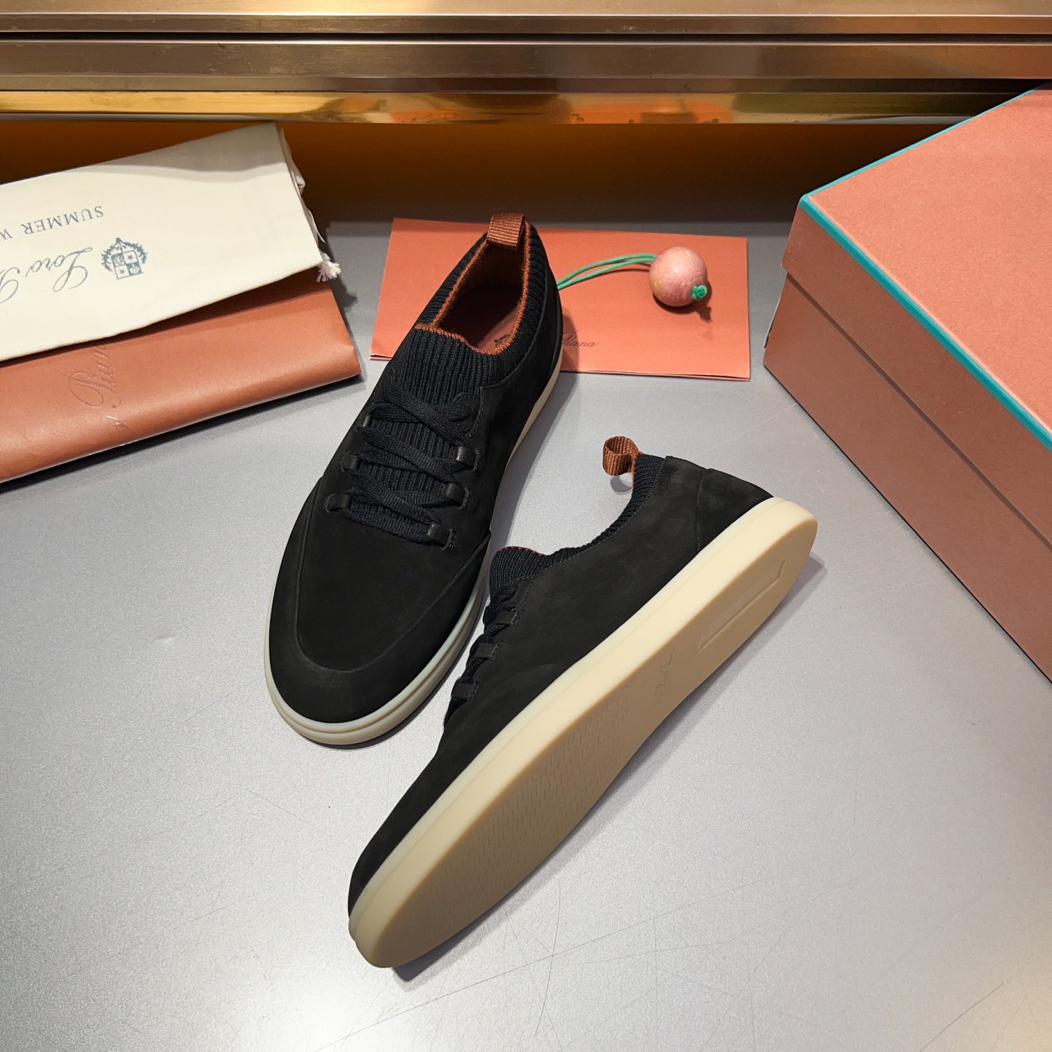 LP Home Nuevos Productos Loro Pian* Noyo* Flutterby Soho Walk Men's Sneakers Precio Oficial RMB , Es