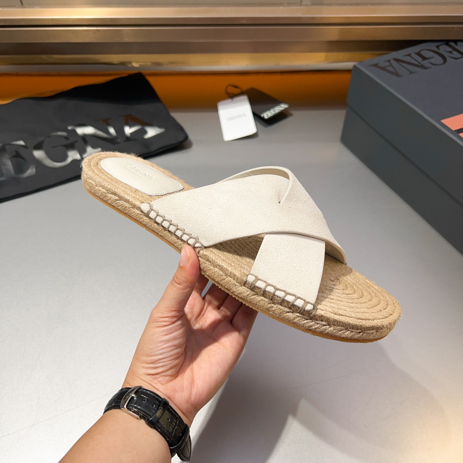 ErmenegildoZegna Zegna Zegna zapatillas 2024 Wu Lei estrella con los mismos modelos ‼ primavera y ve