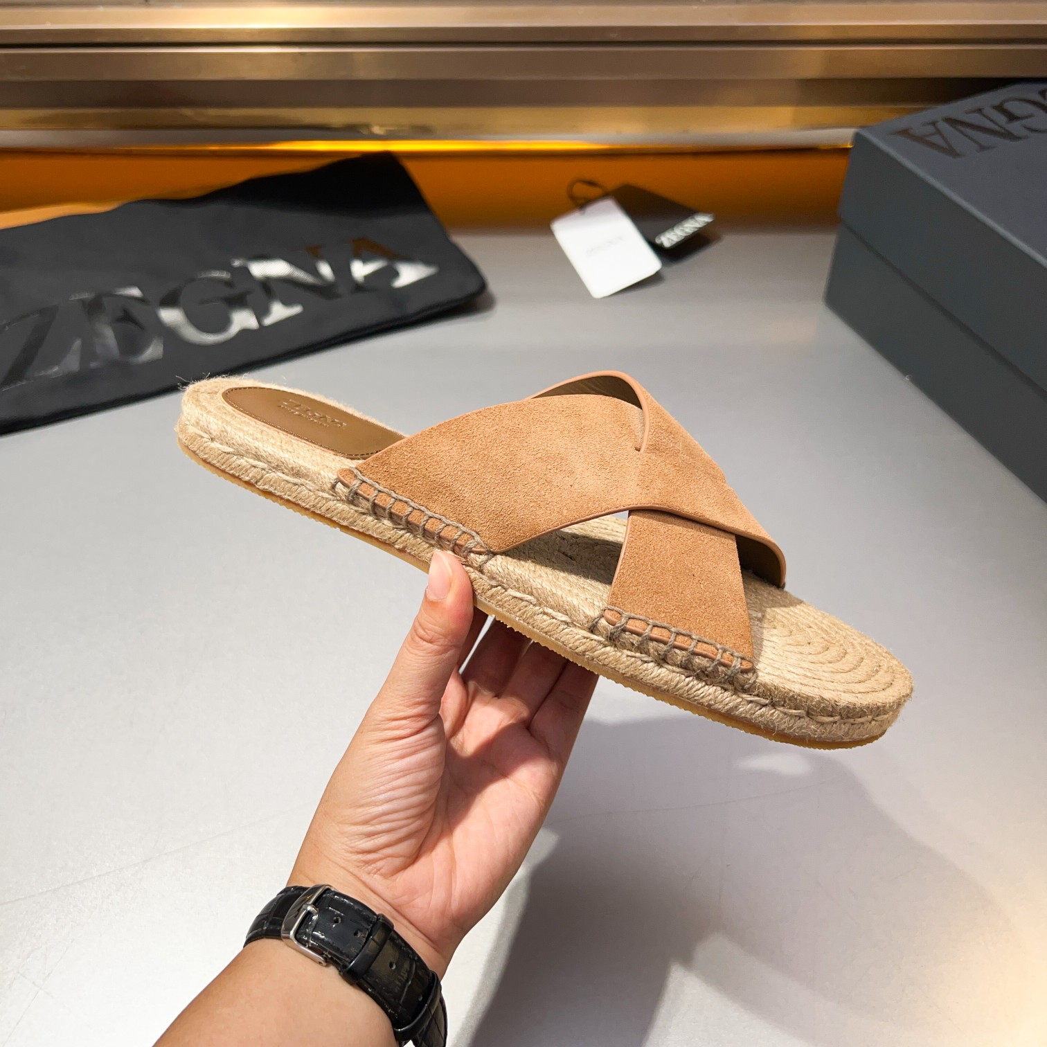 ErmenegildoZegna Zegna Zegna zapatillas 2024 Wu Lei estrella con los mismos modelos ‼ primavera y ve