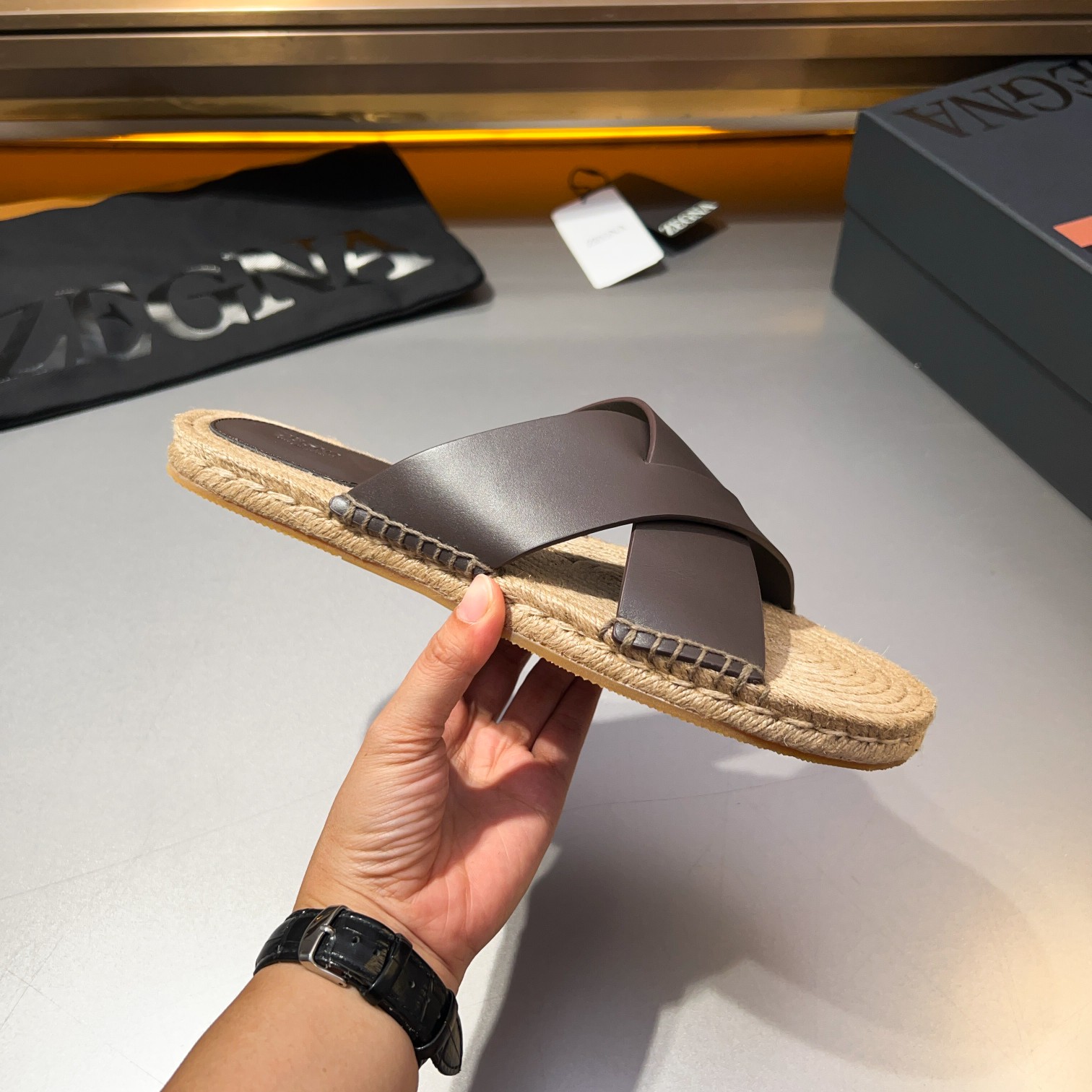 ErmenegildoZegna Zegna Zegna zapatillas 2024 Wu Lei estrella con los mismos modelos ‼ primavera y ve