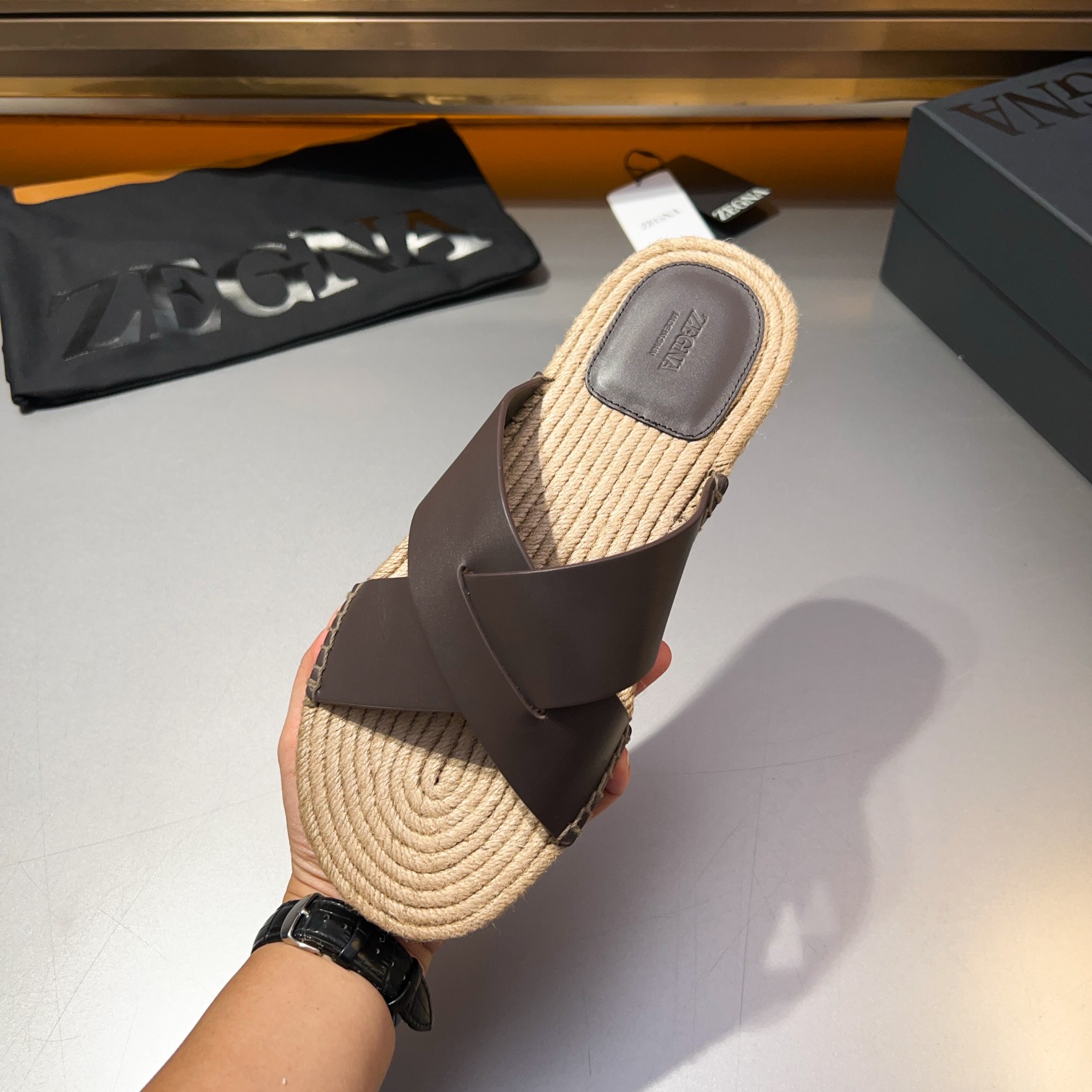 ErmenegildoZegna Zegna Zegna zapatillas 2024 Wu Lei estrella con los mismos modelos ‼ primavera y ve