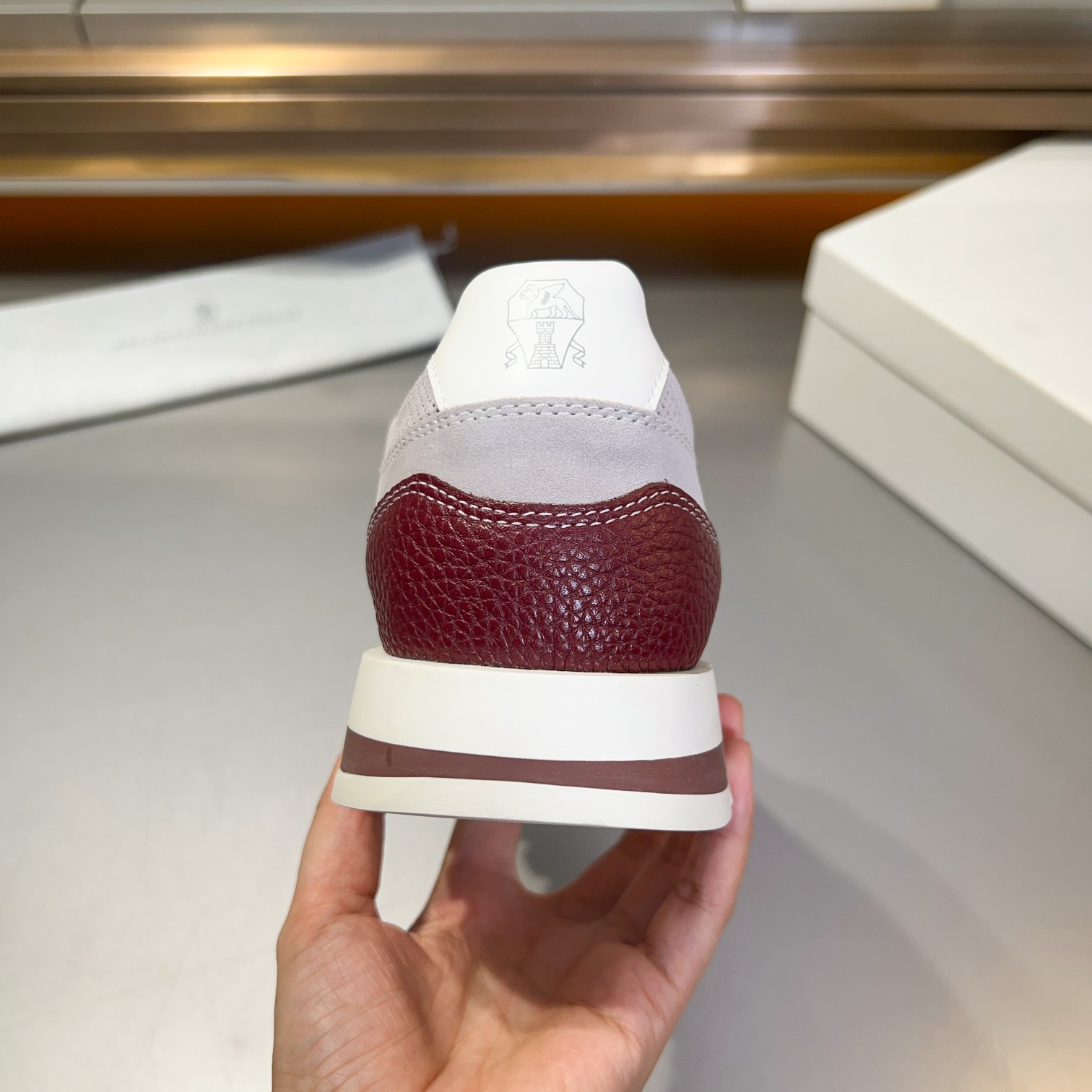 . Dongguan Goods BRUNELLO CUCINELLI/BC Nuevo Hombre Pantalones de algodón Tweed Gum Bottom Zapatos Z