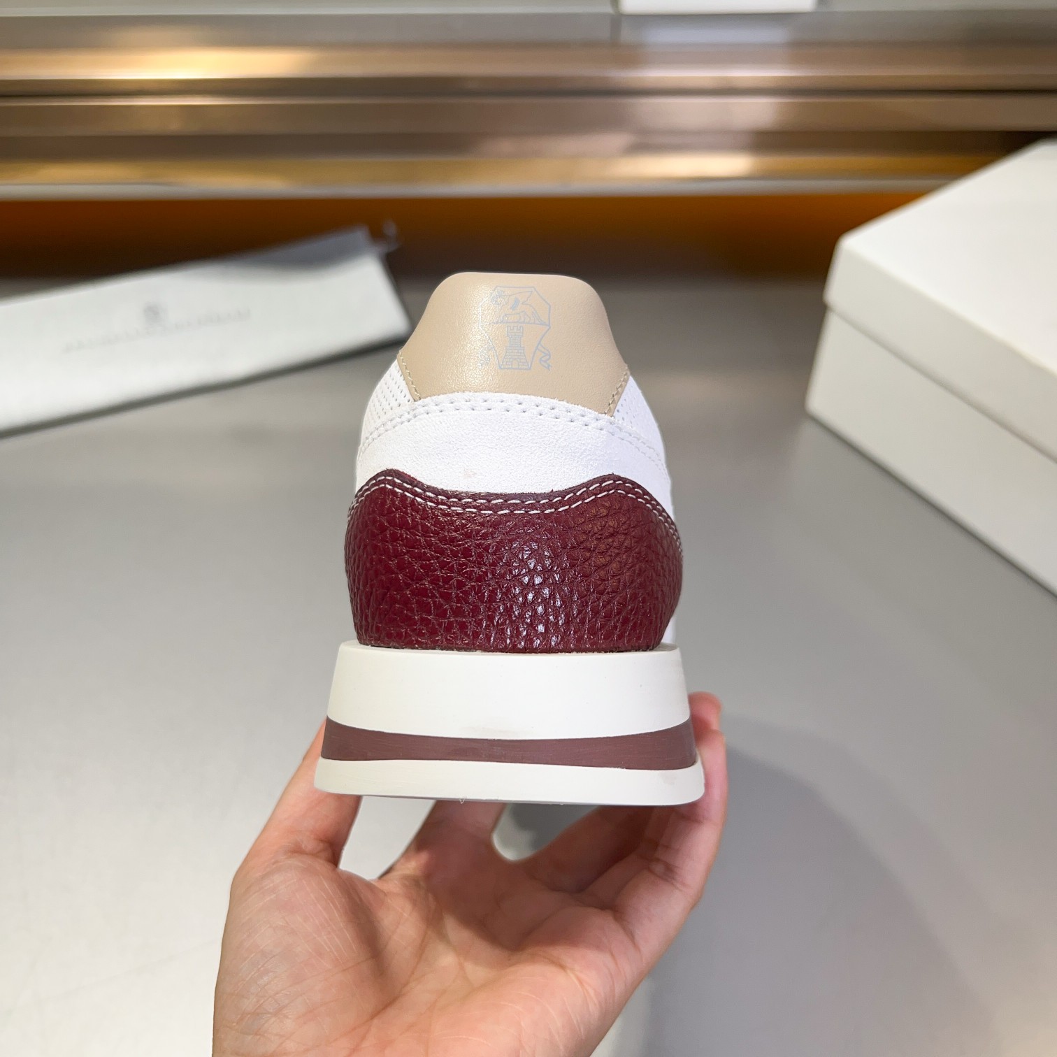 . Dongguan Goods BRUNELLO CUCINELLI/BC Nuevo Hombre Pantalones de algodón Tweed Gum Bottom Zapatos Z
