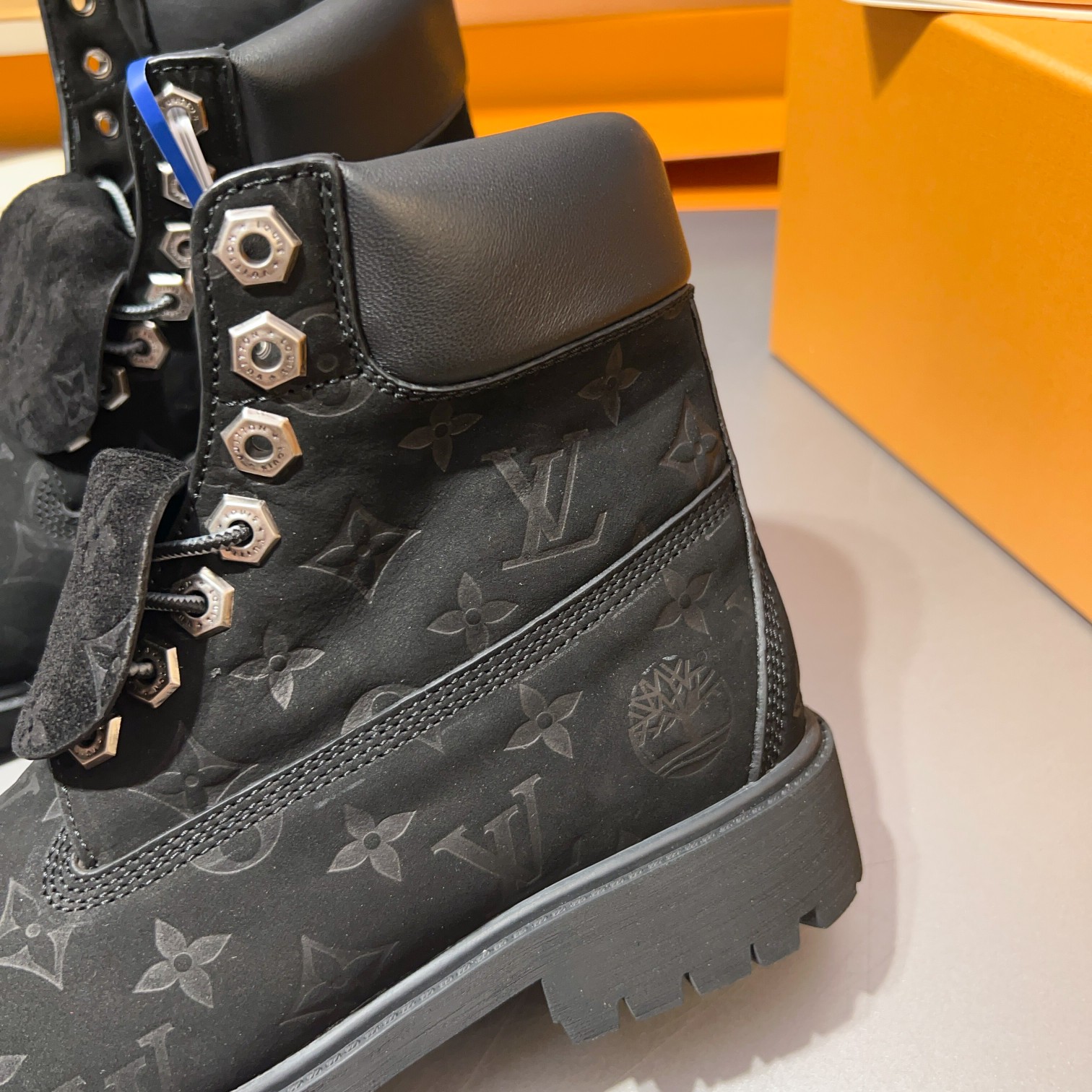 Top LV x Timberland Timberland modelos de marca conjunta botas amarillas pasadas de moda y botas de 