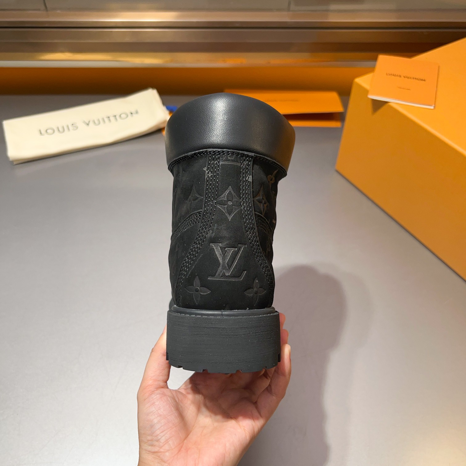 Top LV x Timberland Timberland modelos de marca conjunta botas amarillas pasadas de moda y botas de 