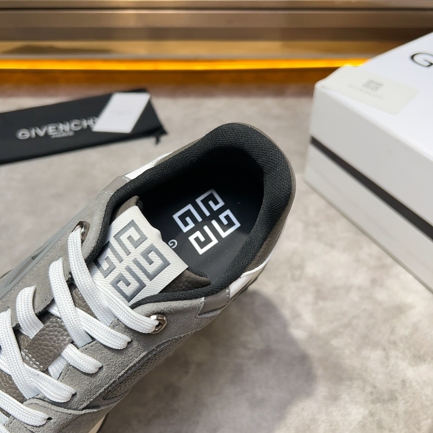 Givenchy Men's GIV 1 Leather & Fabric Sneakers - Elevated Style & Comfort 5 a1733918307398 2534