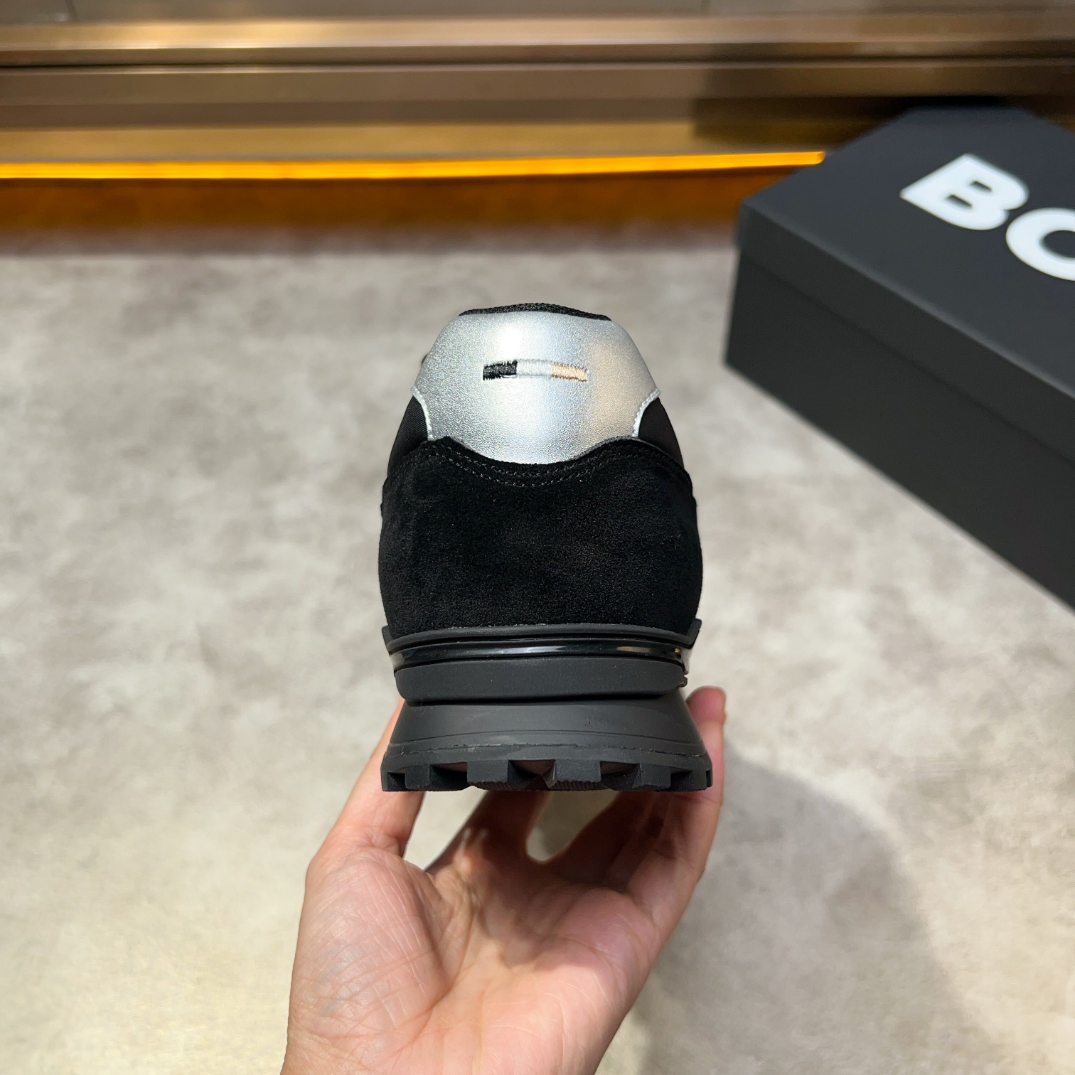 BOSS Men's Black Sneakers - Imported Materials, Comfortable Fit, Sizes 38-44 6 a1734131443623 1208