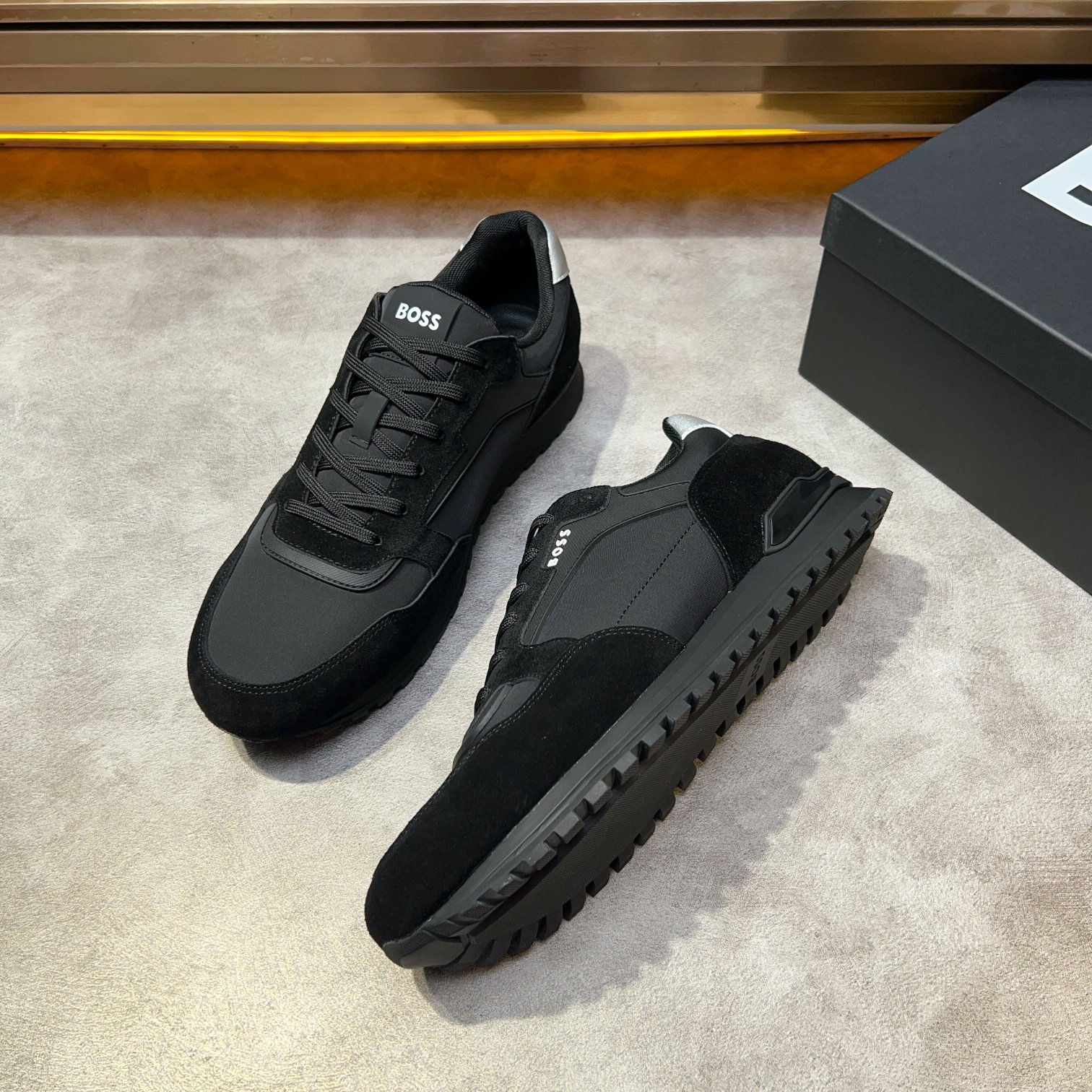 BOSS Men's Black Sneakers - Imported Materials, Comfortable Fit, Sizes 38-44 9 a1734131444753 6333
