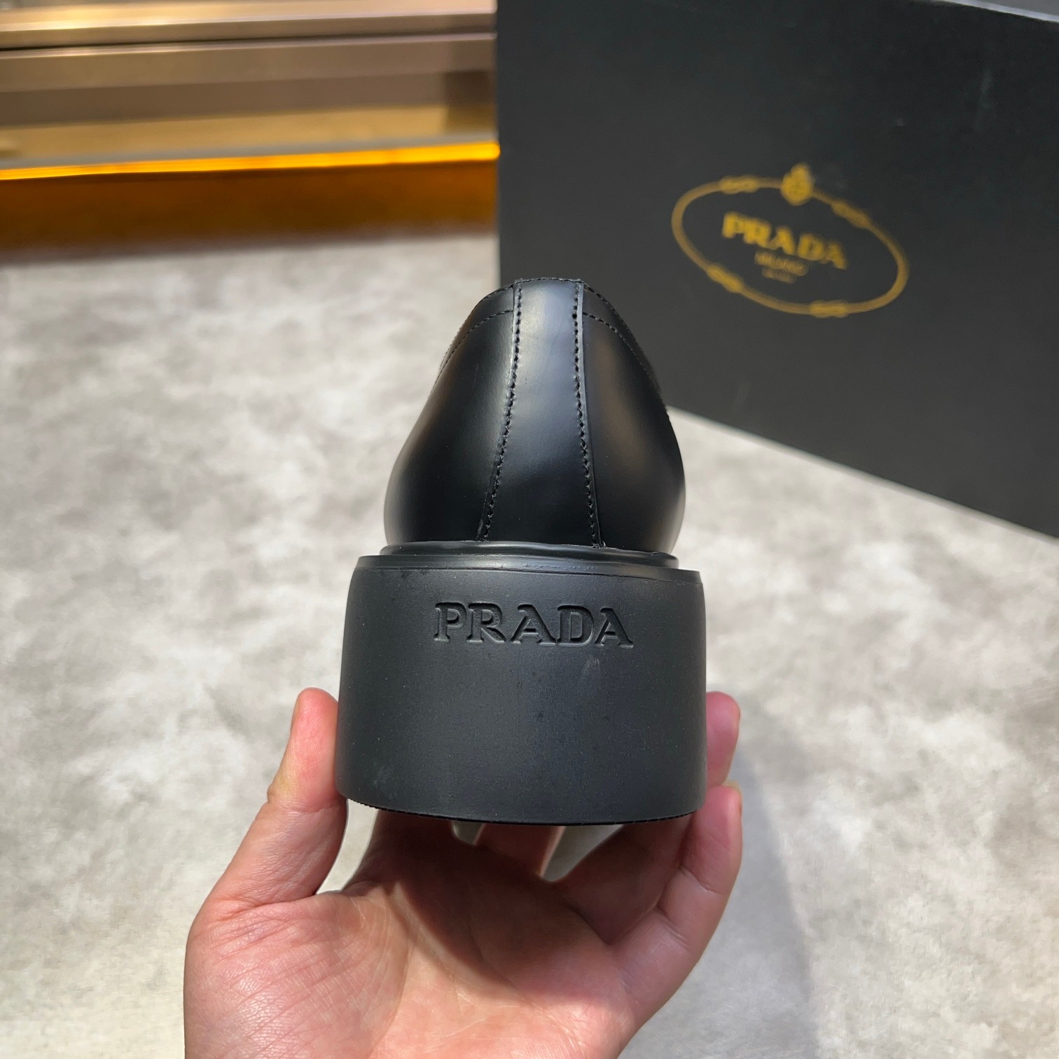 Prada Leather Lace-Up Shoes, Comfortable and Breathable, Available in Multiple Sizes 9 a1735114928094 7556