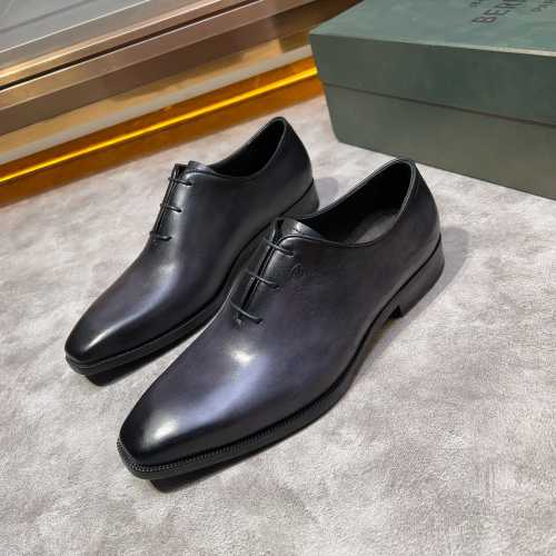 Berluti Men's Formal Dress Shoes - Genuine Leather, Hand-Colored, Breathable 1 Berluti Men's Formal Dress Shoes - Genuine Leather, Hand-Colored, Breathable