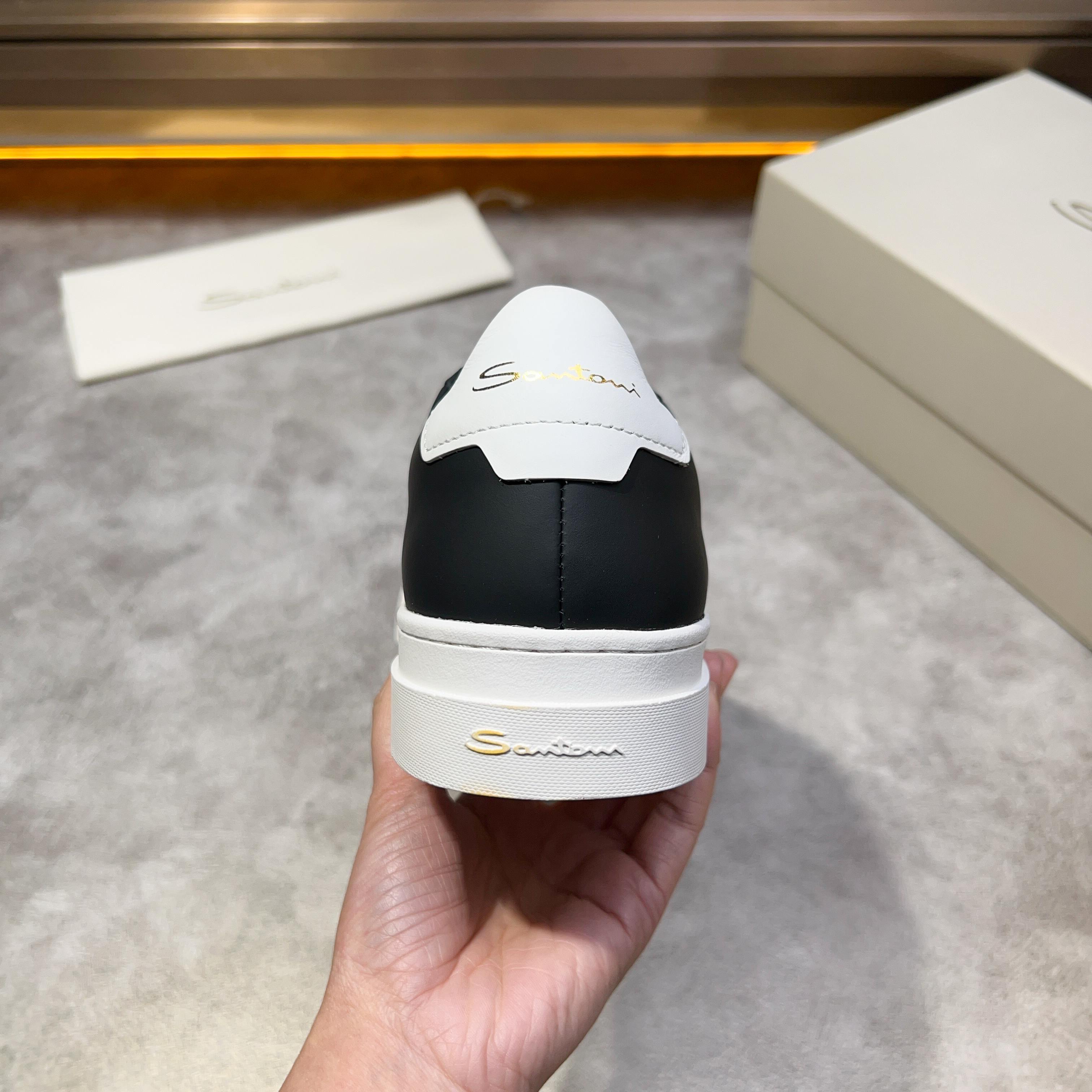 Santoni Men's Handmade Leather Sneakers - Italian Luxury & Comfort 6 a1741780473163 7705