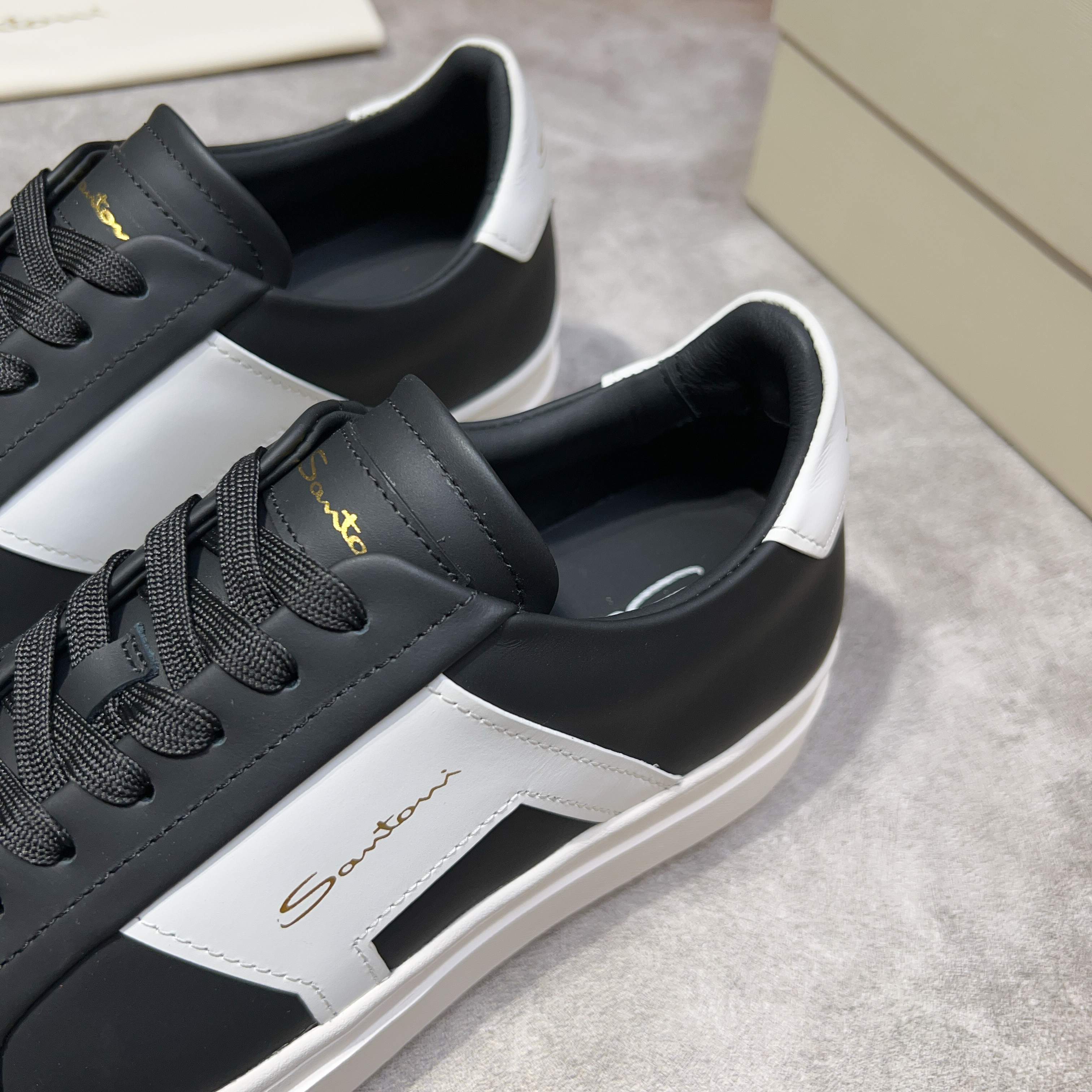 Santoni Men's Handmade Leather Sneakers - Italian Luxury & Comfort 4 a1741780483309 5611