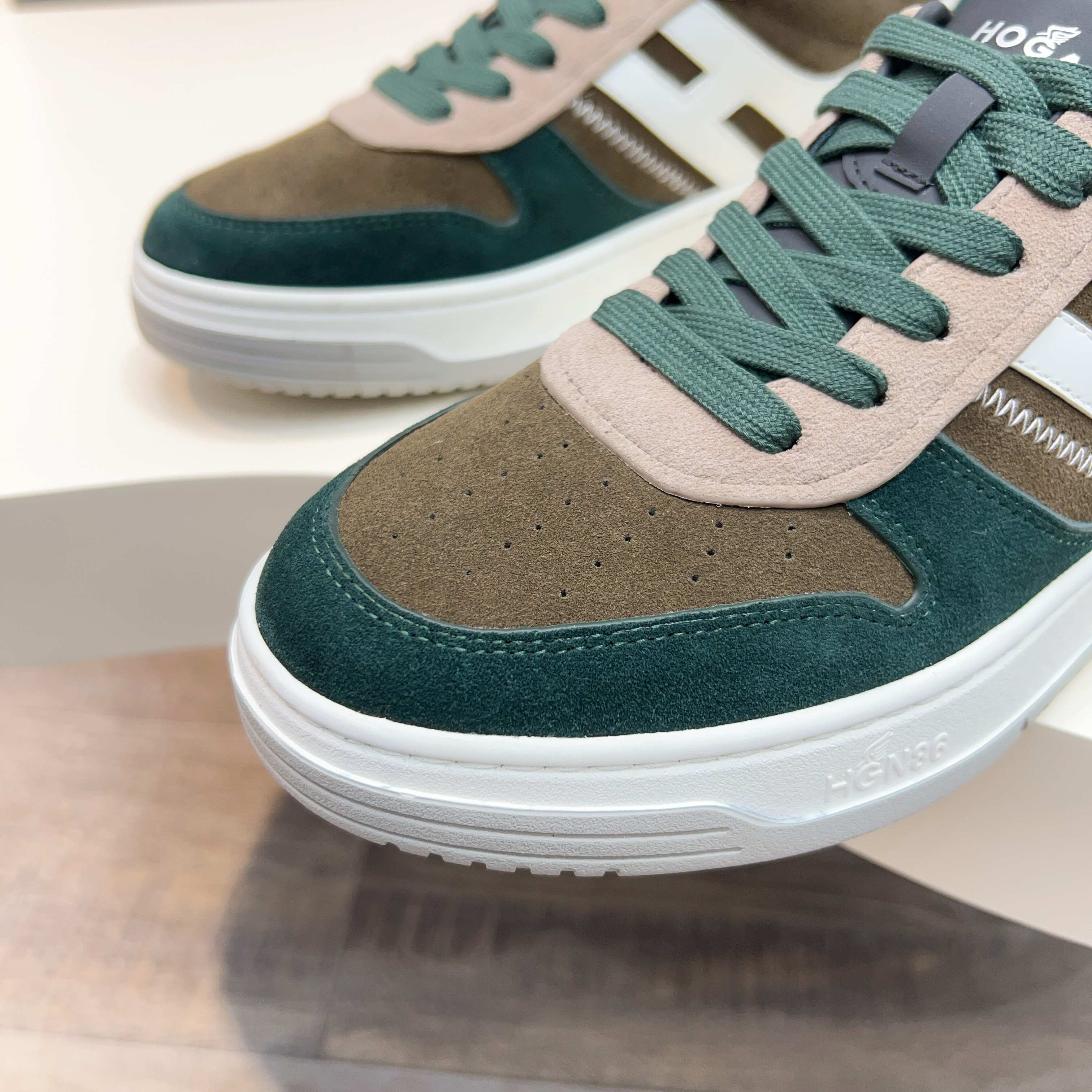 Hogan H630 Series Colorblock Sneakers - Retro Basketball Style, Size 39-44 5 a1741847708460 2642