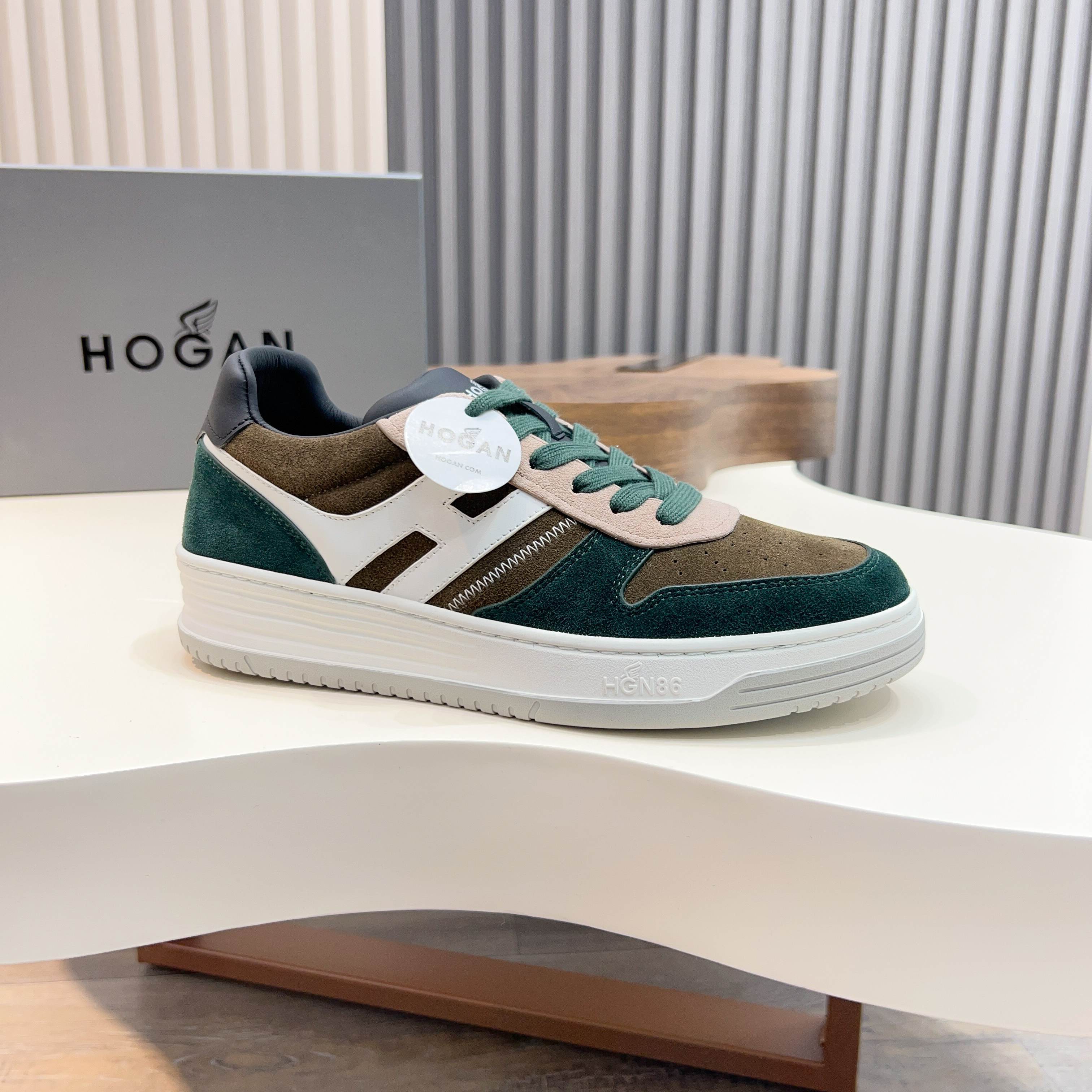 Hogan H630 Series Colorblock Sneakers - Retro Basketball Style, Size 39-44 7 a1741847735448 0002