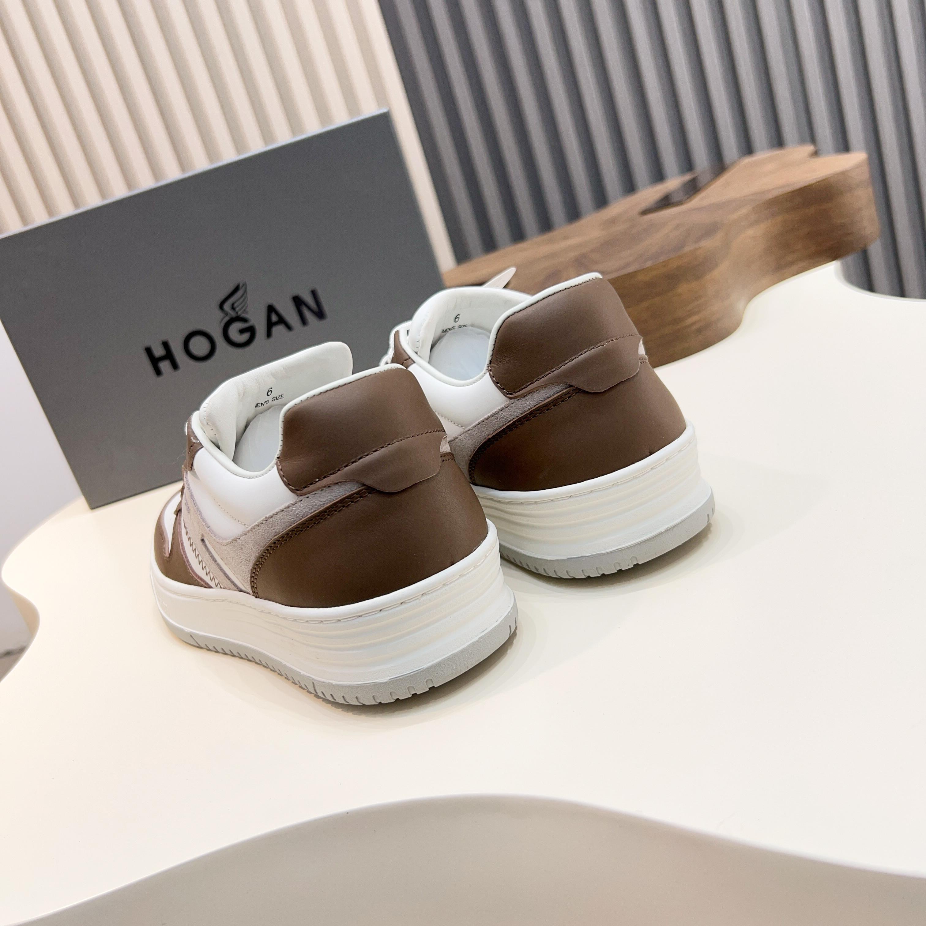 Hogan H630 Series Men's Color Block Sneakers Leather Upper, Breathable Design 8 a1741908263123 3337