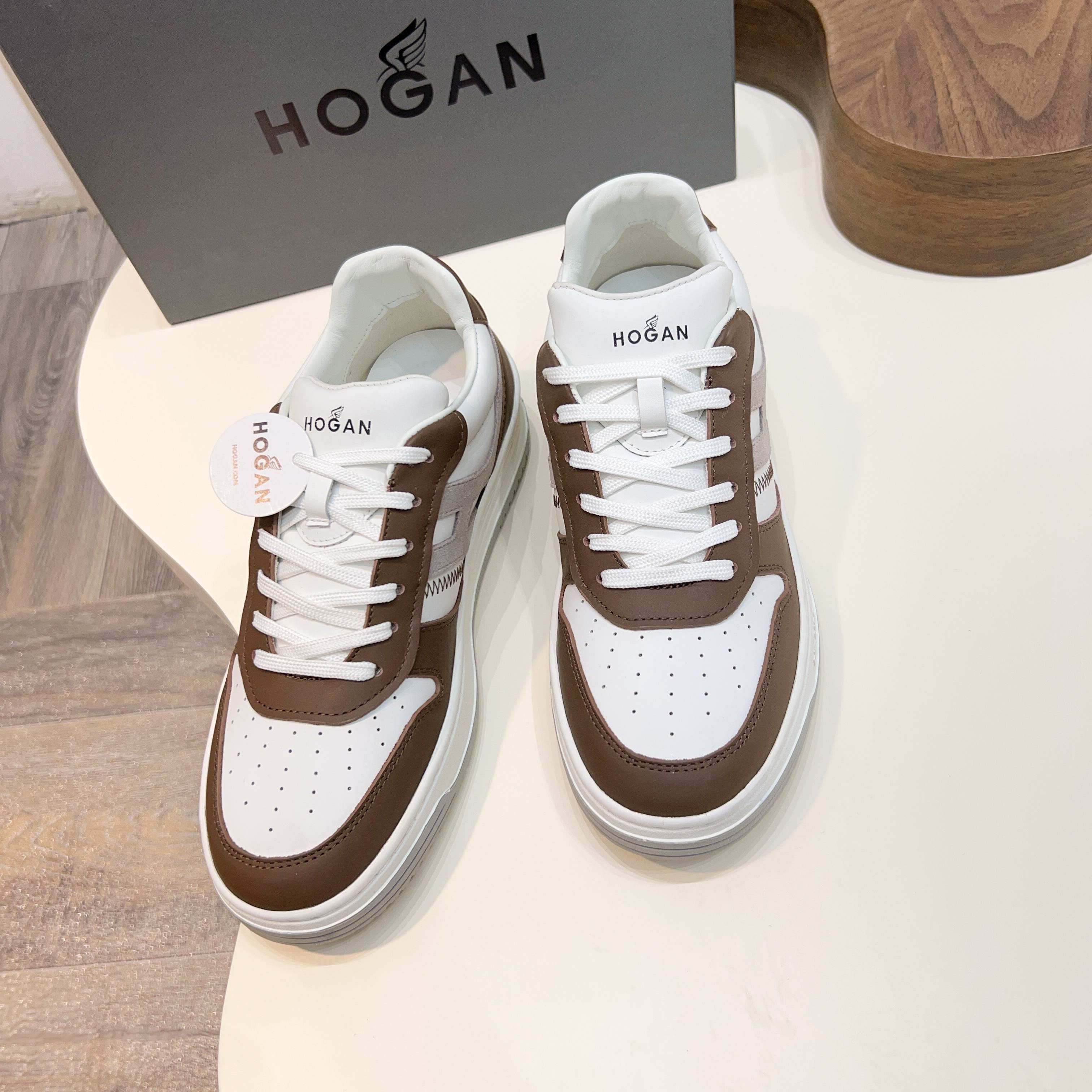 Hogan H630 Series Men's Color Block Sneakers Leather Upper, Breathable Design 10 a1741908263222 2802