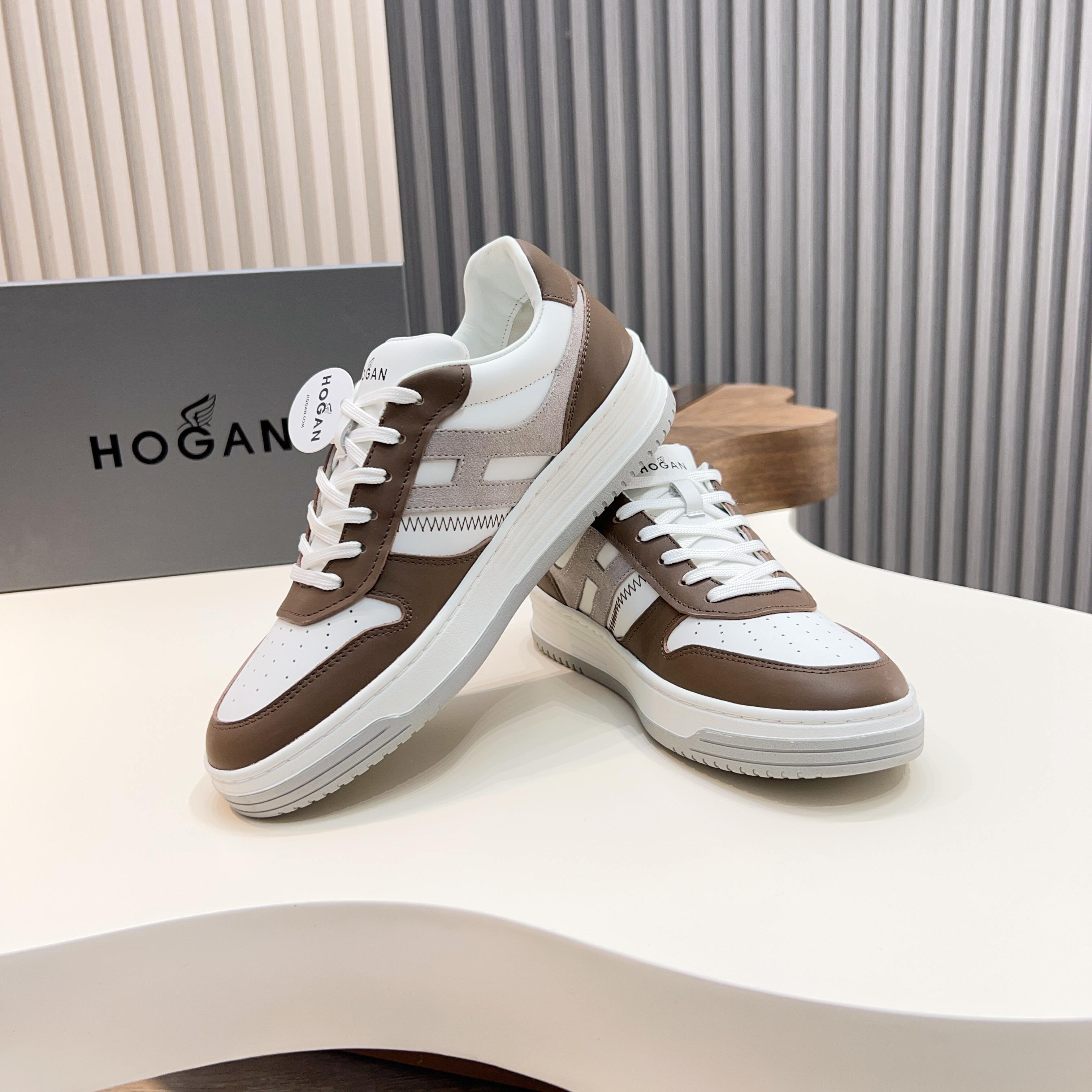 Hogan H630 Series Men's Color Block Sneakers Leather Upper, Breathable Design 9 a1741908263237 7420