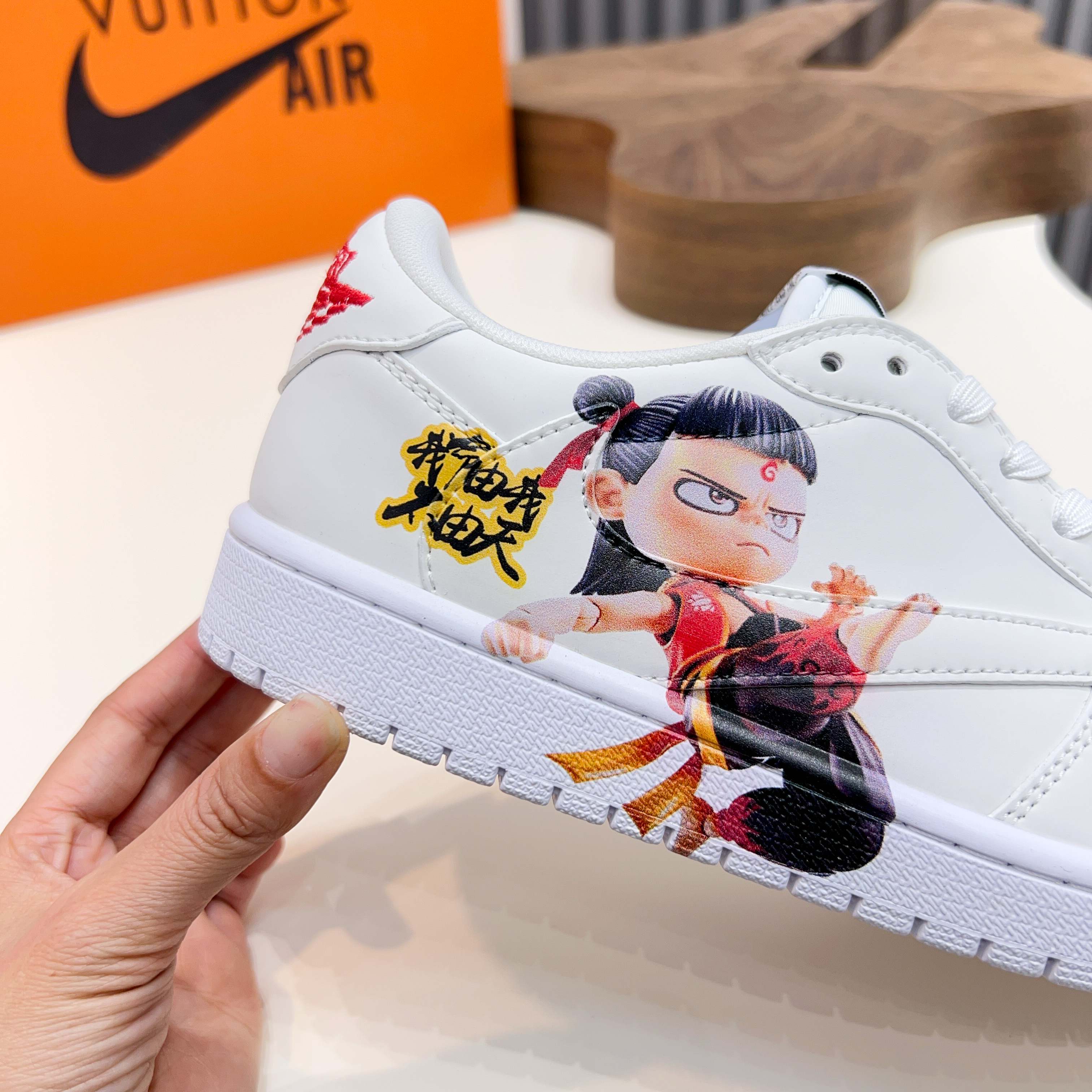 L.V x Nike Low-Top Sneakers in White Leather, Size 39-44 6 a1741921175040 5734