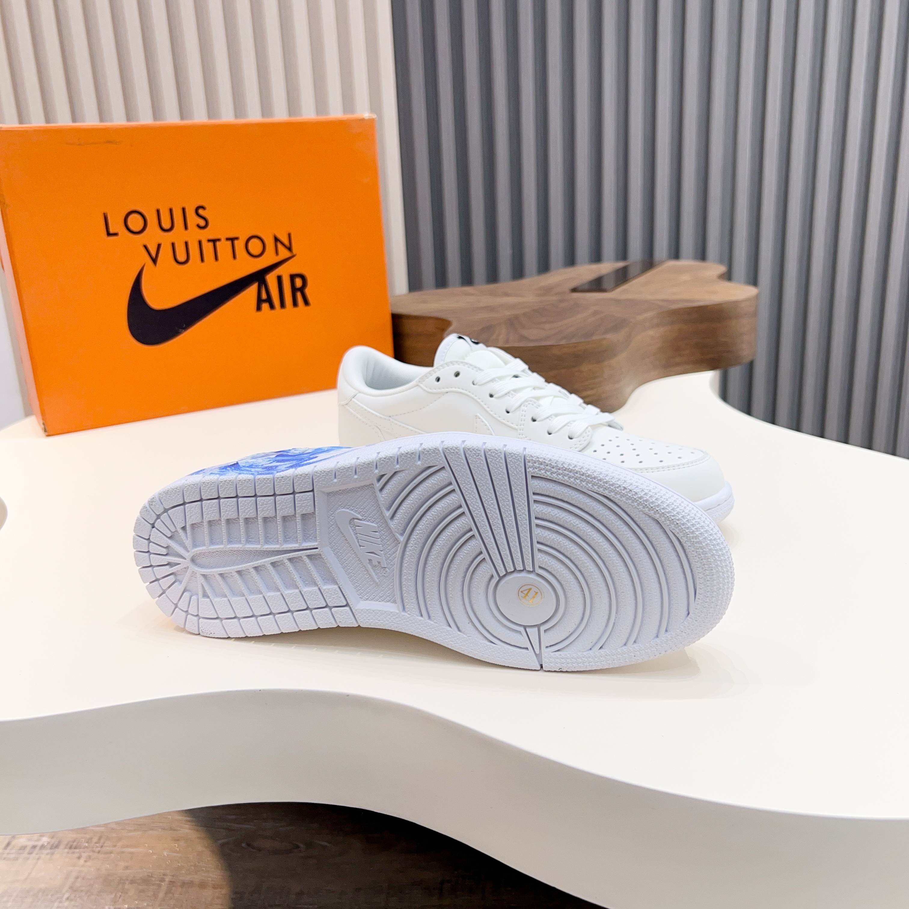 L.v x Nike Low-Top Sneakers Leather White Designer Shoes Size 39-44 4 a1741921204063 6276